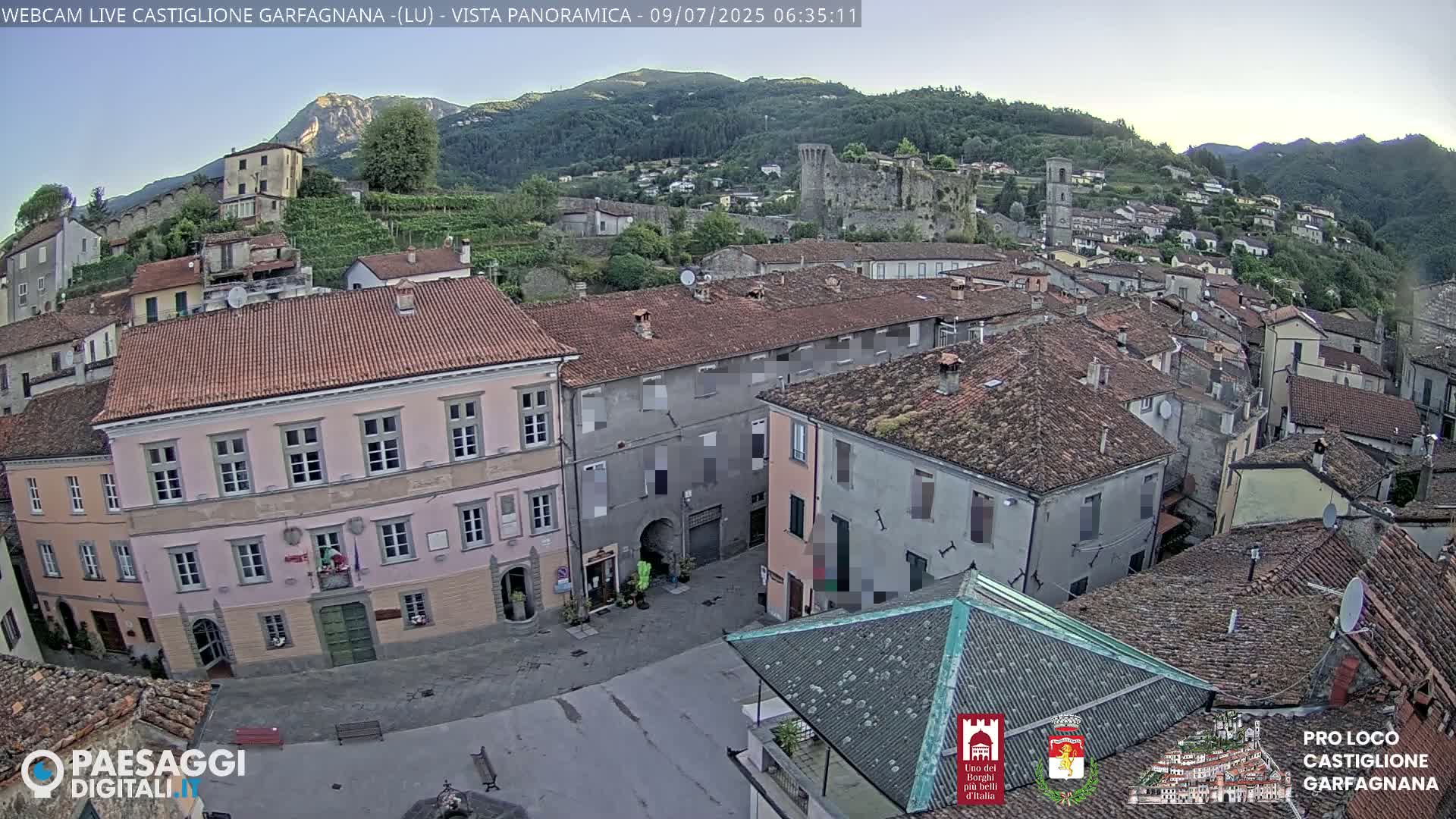 Castiglione di Garfagnana Village Skyline Live Cam -  Lucca, Tuscany, Italy
