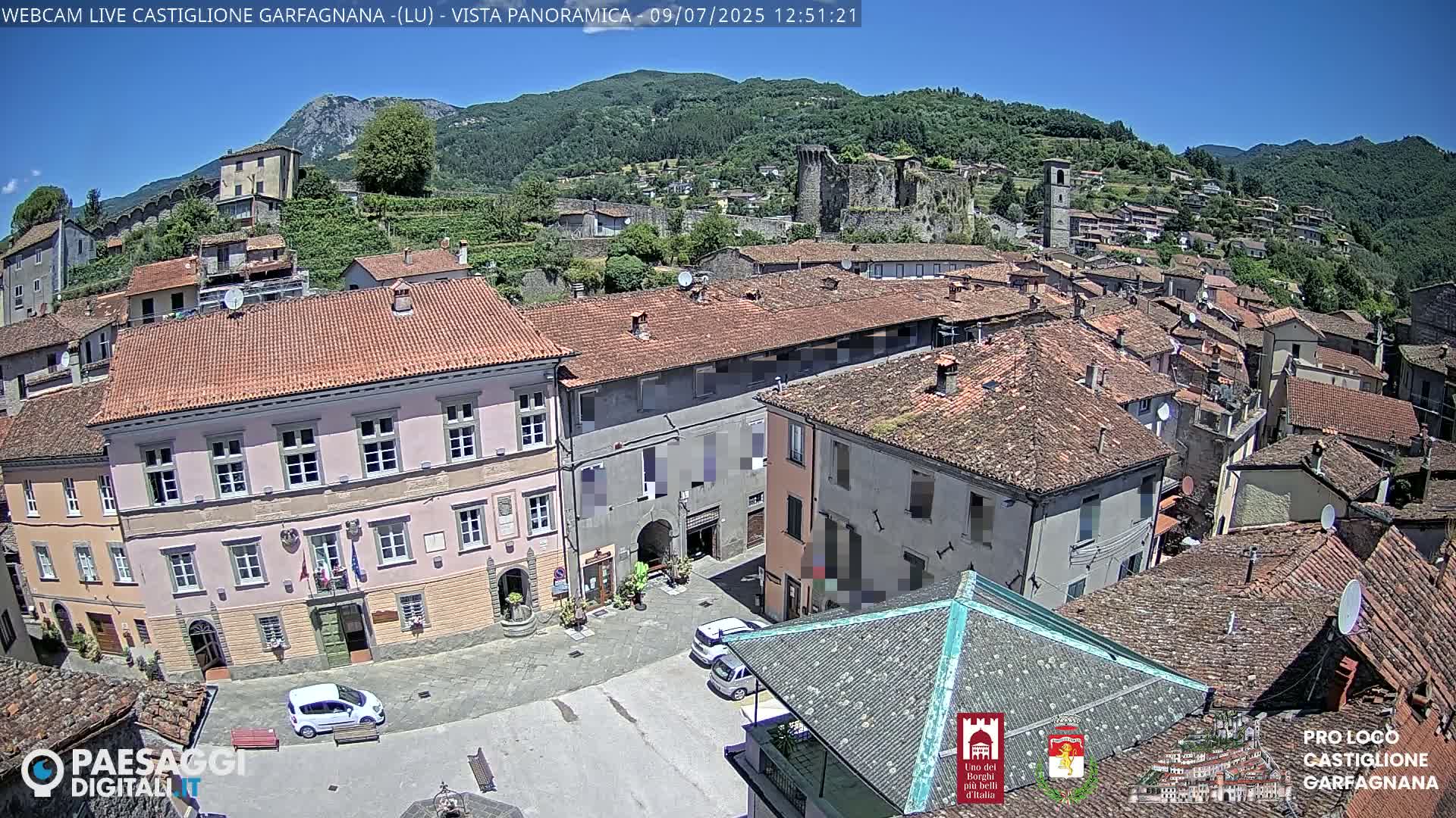 Castiglione di Garfagnana Village Skyline Live Cam -  Lucca, Tuscany, Italy