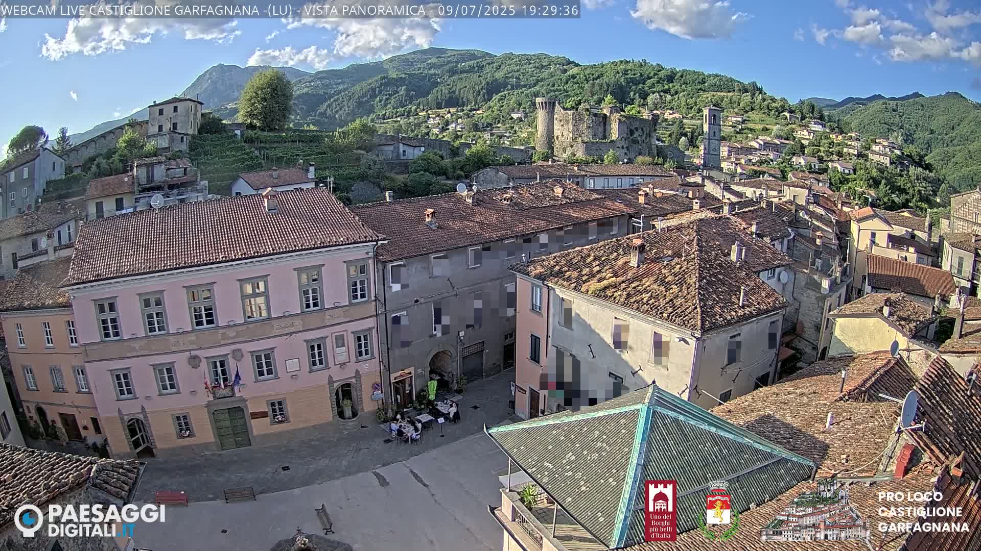 Castiglione di Garfagnana Village Skyline Live Cam -  Lucca, Tuscany, Italy
