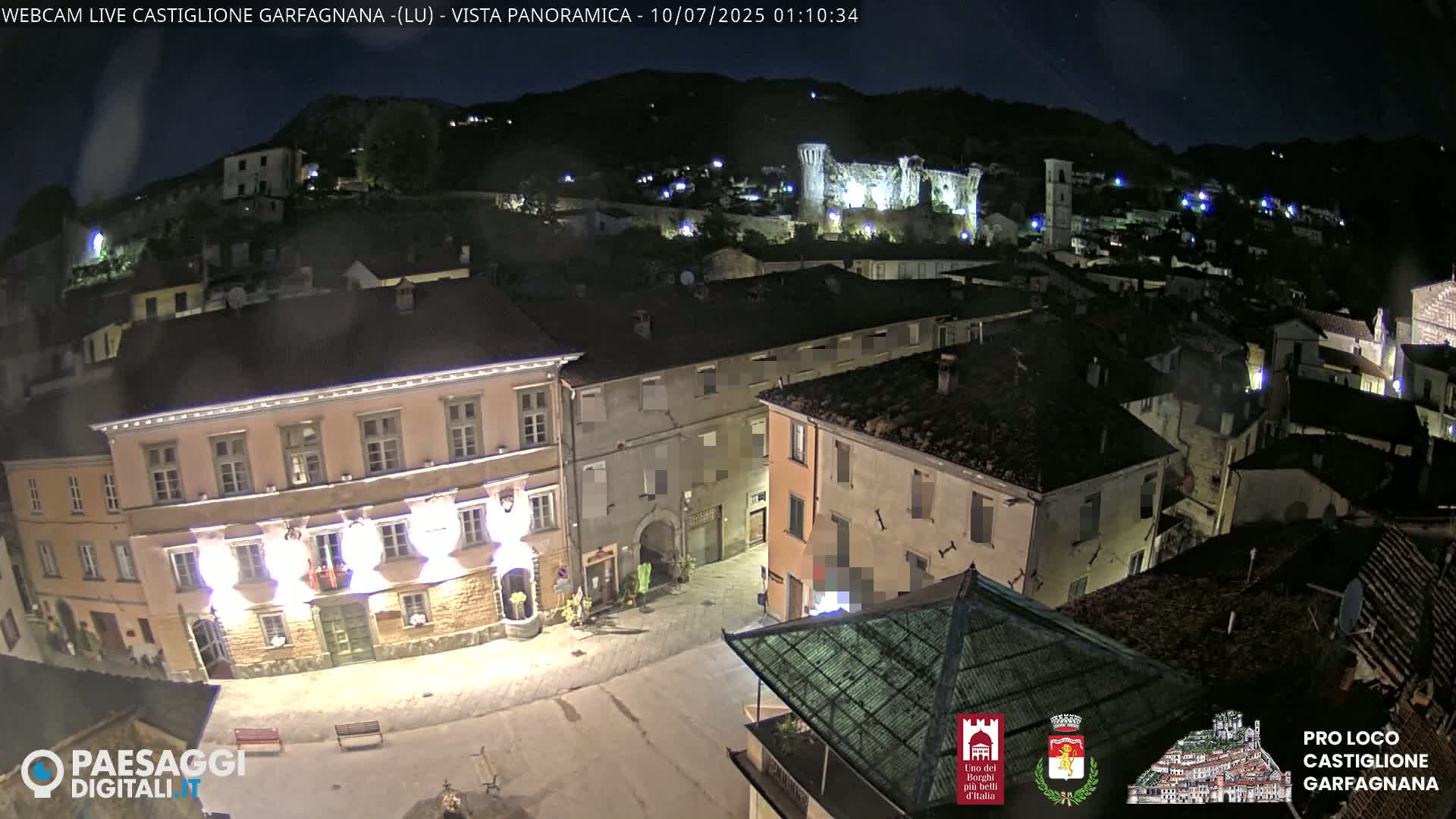 Castiglione di Garfagnana Village Skyline Live Cam -  Lucca, Tuscany, Italy