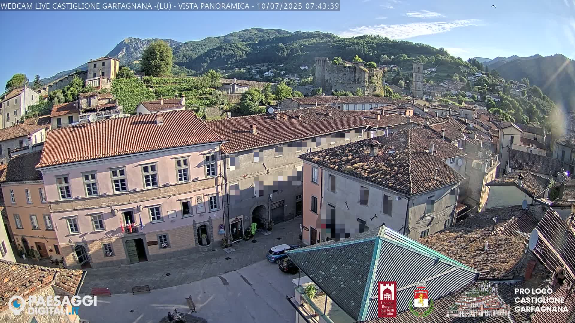 Castiglione di Garfagnana Village Skyline Live Cam -  Lucca, Tuscany, Italy