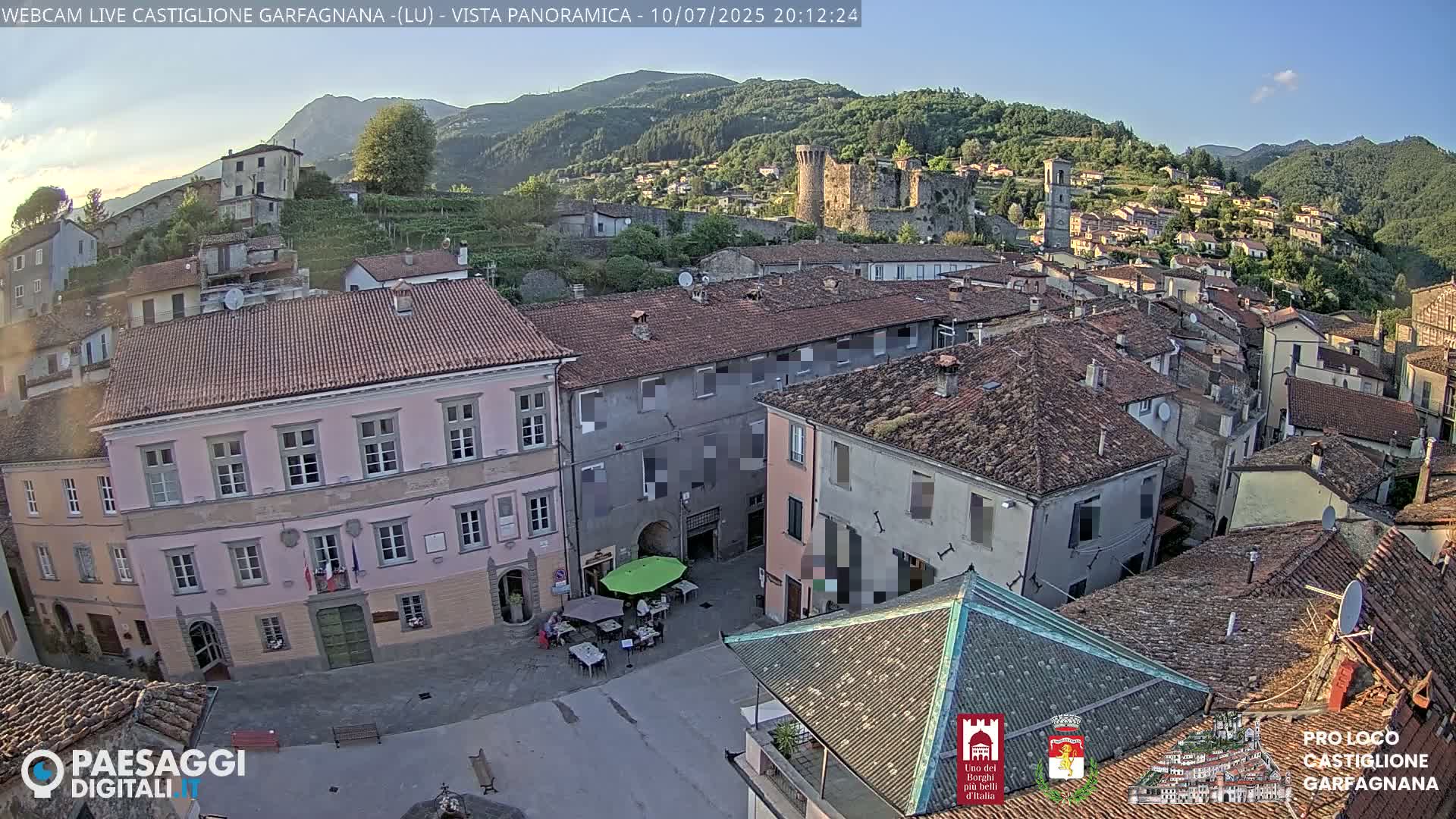 Castiglione di Garfagnana Village Skyline Live Cam -  Lucca, Tuscany, Italy