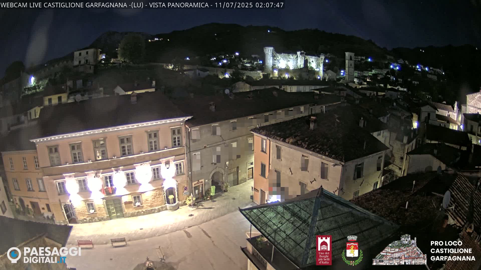Castiglione di Garfagnana Village Skyline Live Cam -  Lucca, Tuscany, Italy