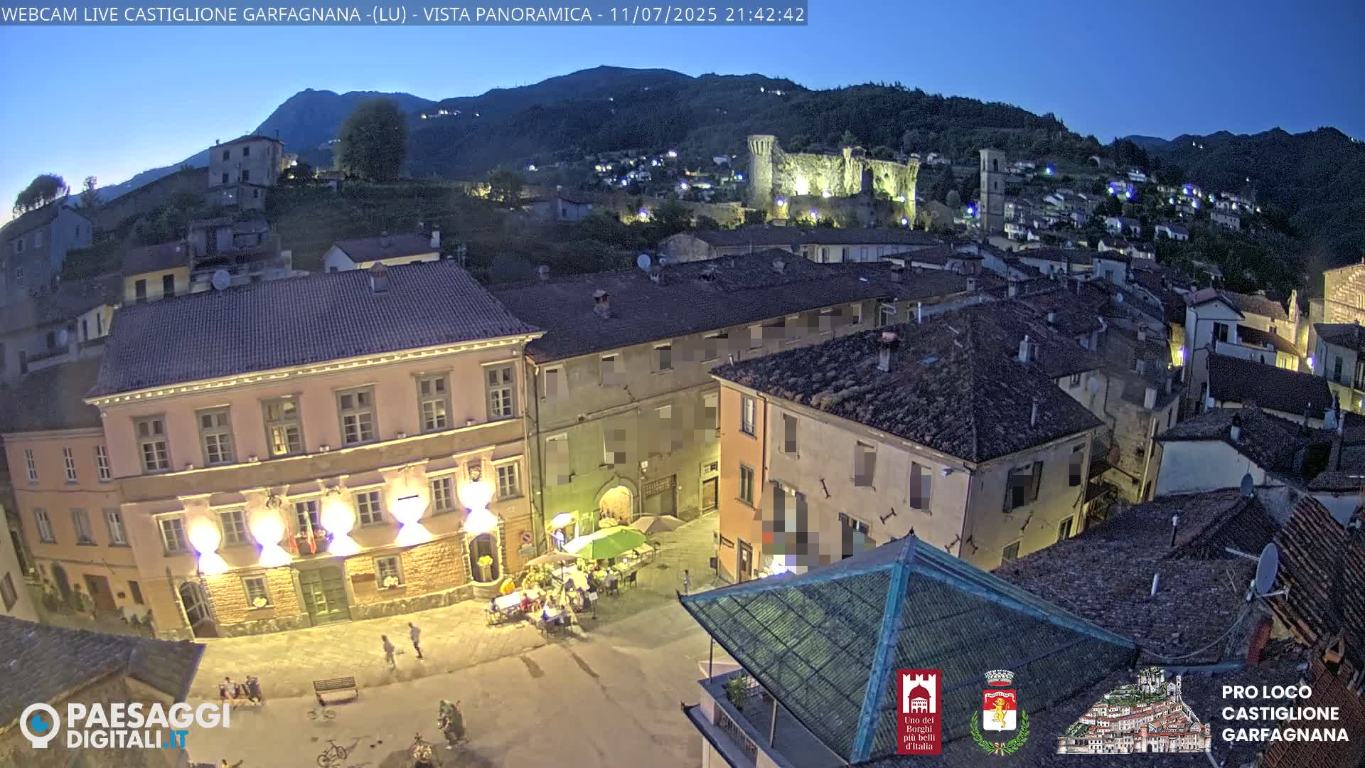 Castiglione di Garfagnana Village Skyline Live Cam -  Lucca, Tuscany, Italy