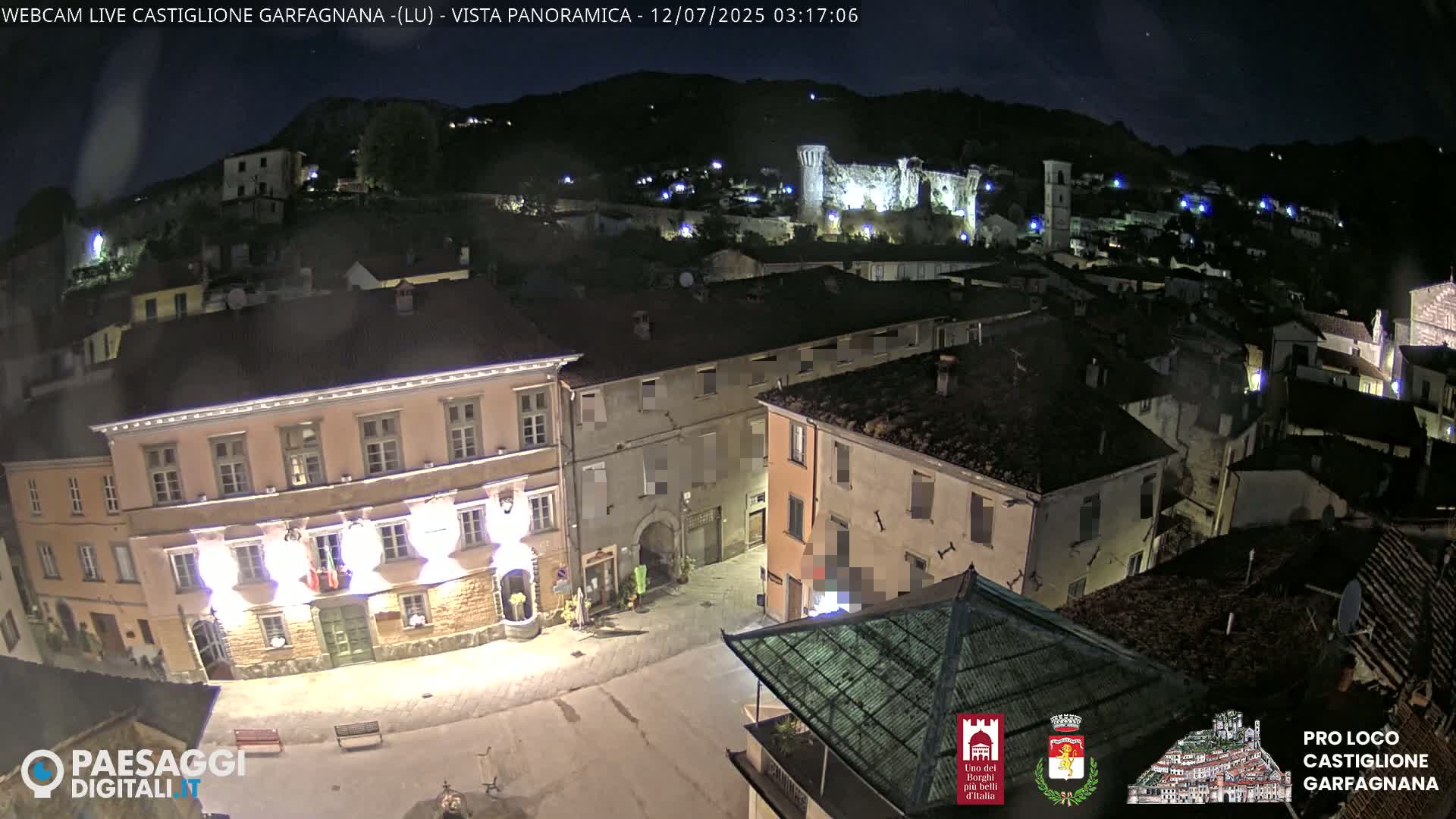 Castiglione di Garfagnana Village Skyline Live Cam -  Lucca, Tuscany, Italy