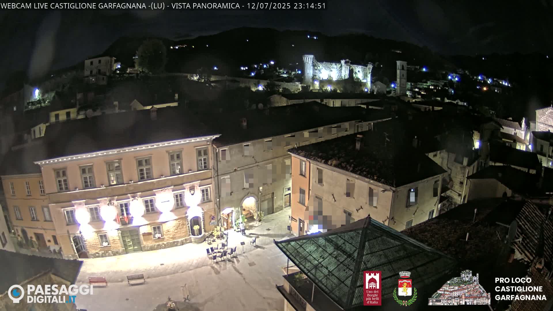 Castiglione di Garfagnana Village Skyline Live Cam -  Lucca, Tuscany, Italy
