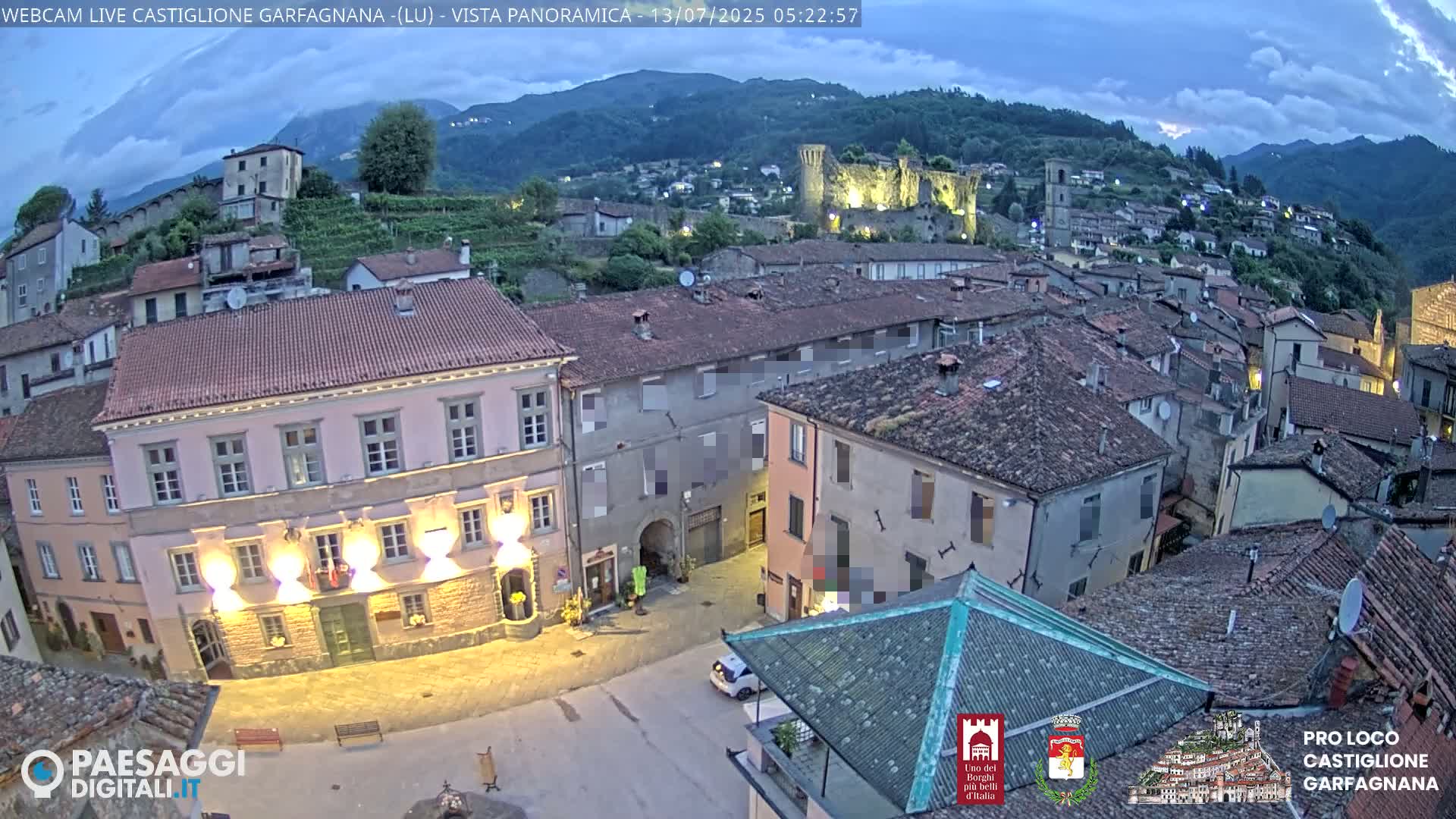 Castiglione di Garfagnana Village Skyline Live Cam -  Lucca, Tuscany, Italy