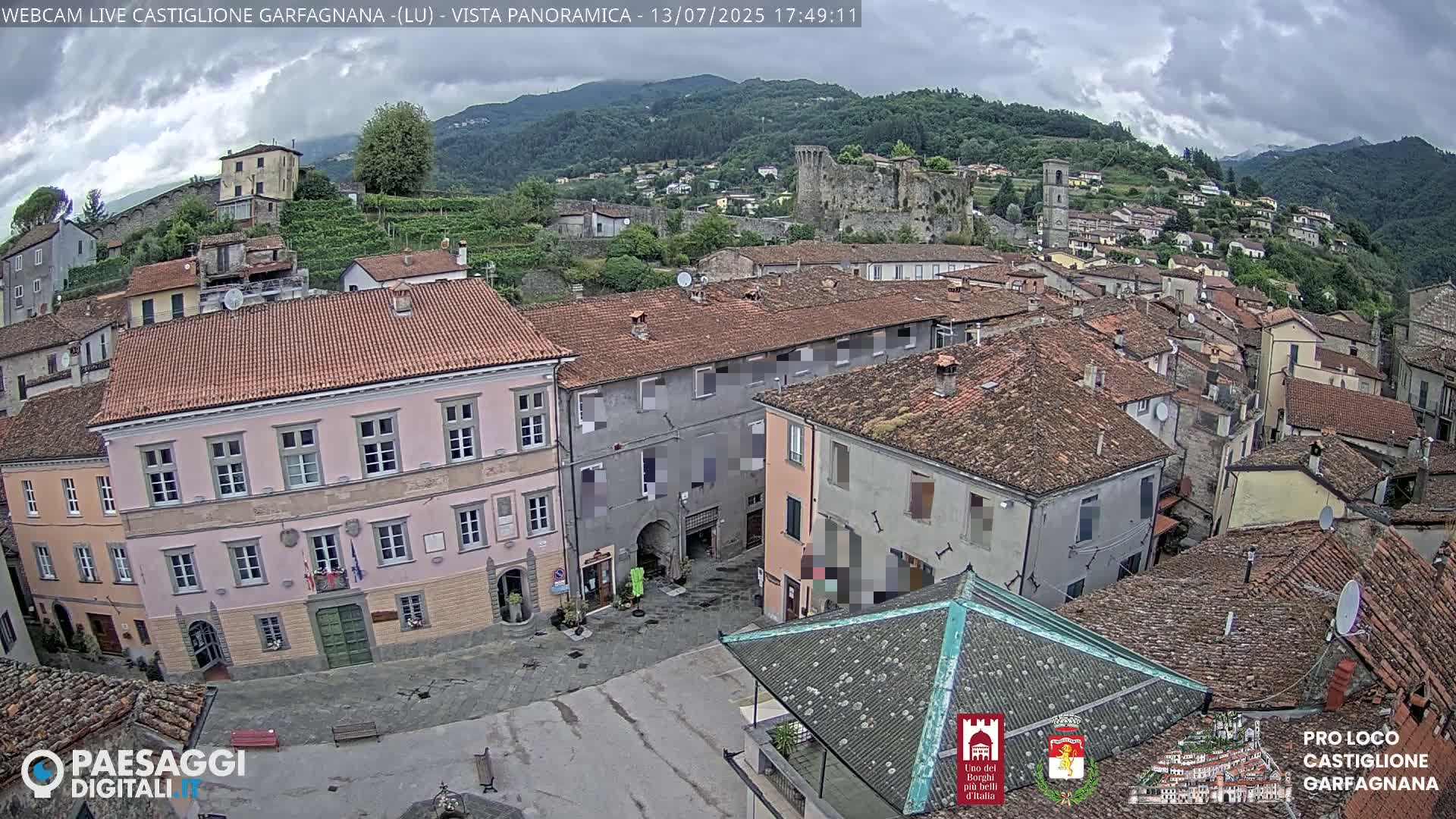 Castiglione di Garfagnana Village Skyline Live Cam -  Lucca, Tuscany, Italy