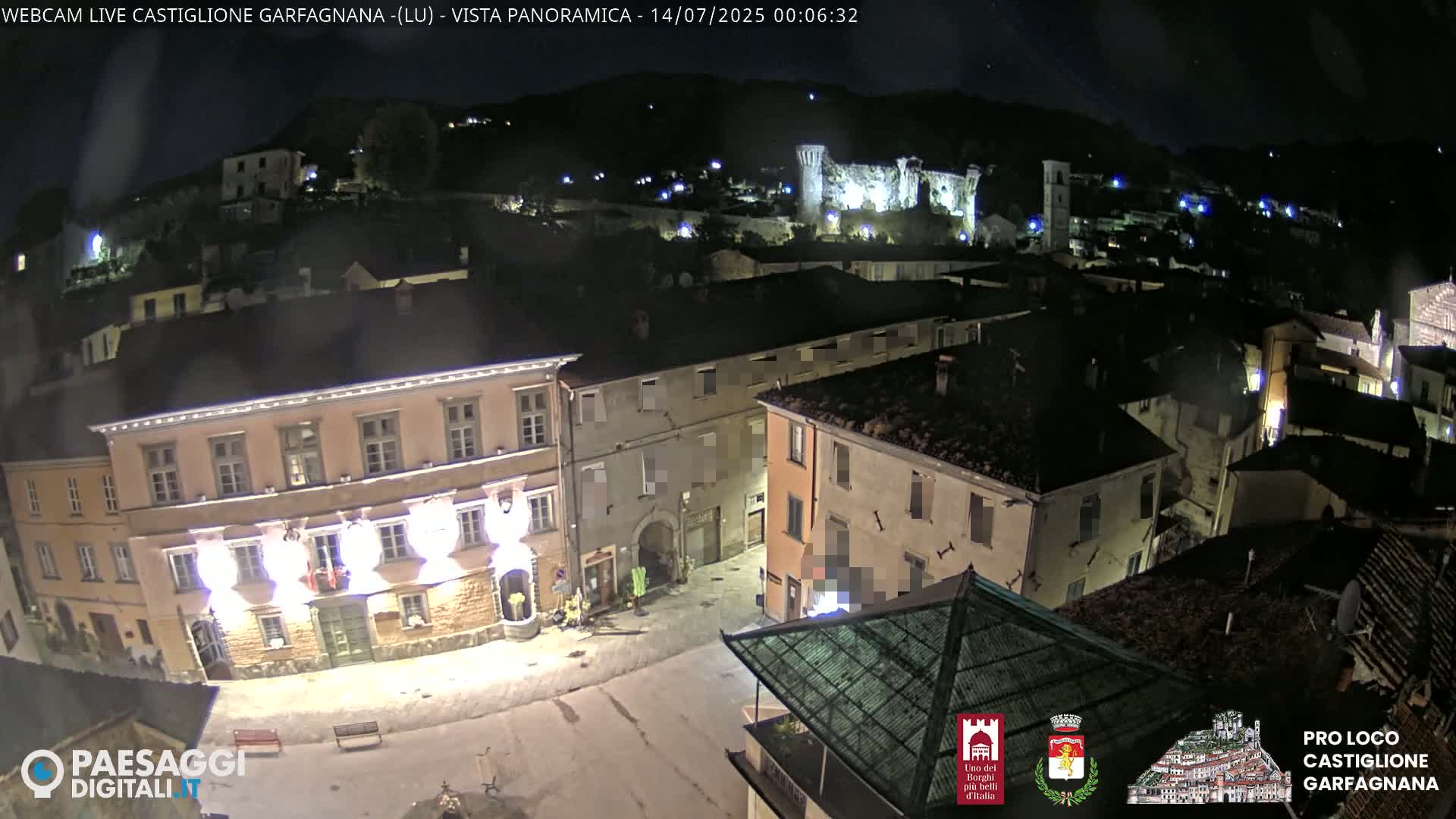 Castiglione di Garfagnana Village Skyline Live Cam -  Lucca, Tuscany, Italy