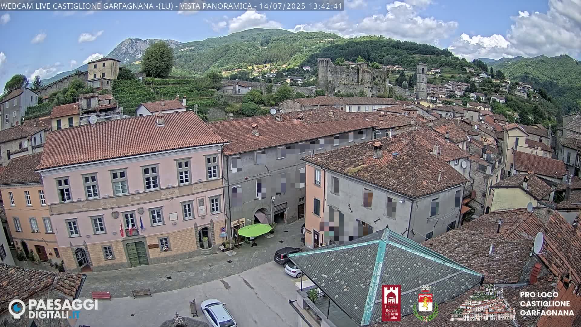 Castiglione di Garfagnana Village Skyline Live Cam -  Lucca, Tuscany, Italy