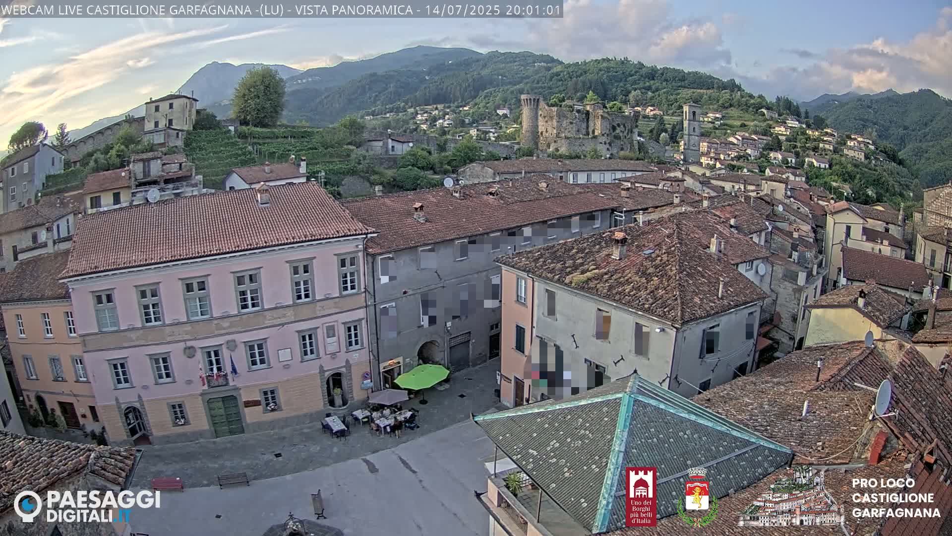 Castiglione di Garfagnana Village Skyline Live Cam -  Lucca, Tuscany, Italy