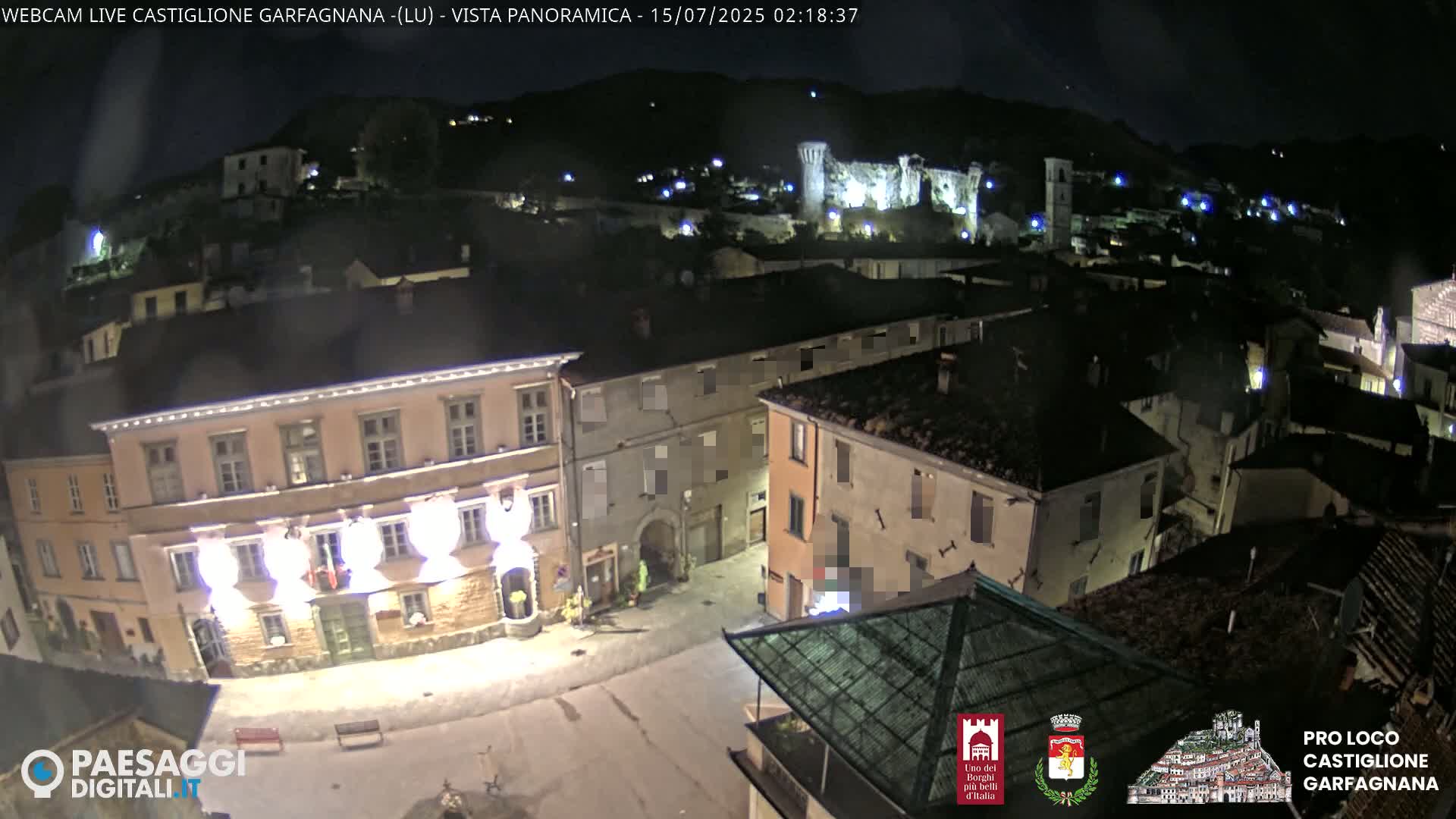 Castiglione di Garfagnana Village Skyline Live Cam -  Lucca, Tuscany, Italy