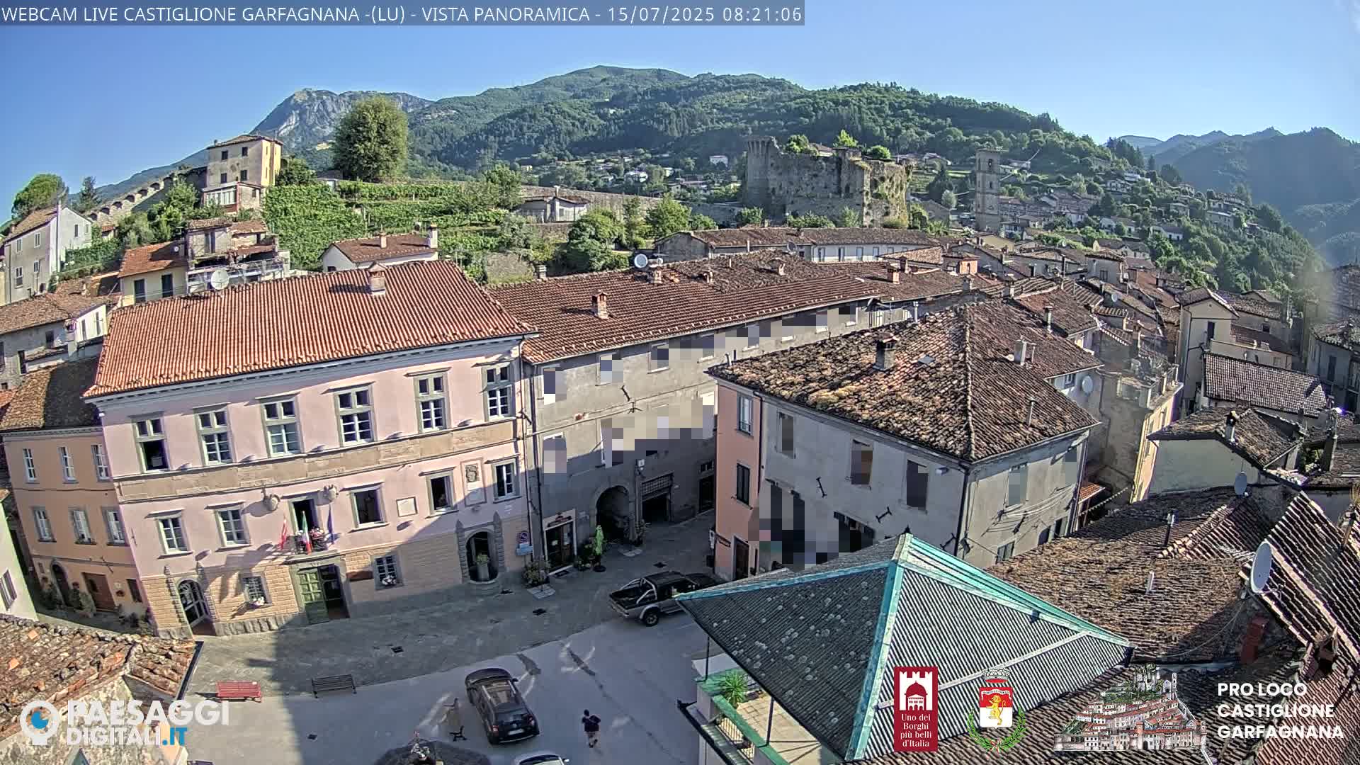 Castiglione di Garfagnana Village Skyline Live Cam -  Lucca, Tuscany, Italy