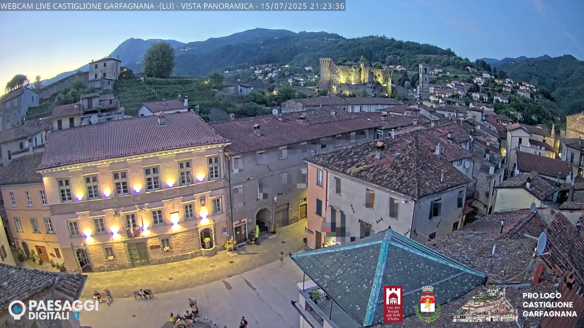 Castiglione di Garfagnana Village Skyline Live Cam -  Lucca, Tuscany, Italy