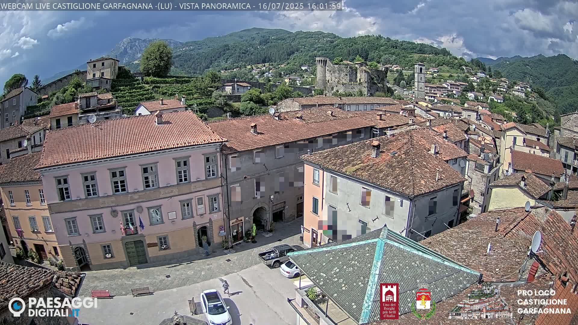 Castiglione di Garfagnana Village Skyline Live Cam -  Lucca, Tuscany, Italy