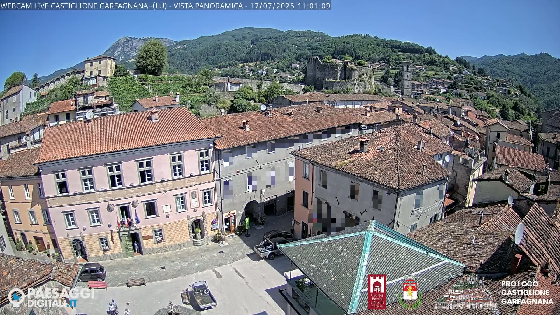 Castiglione di Garfagnana Village Skyline Live Cam -  Lucca, Tuscany, Italy