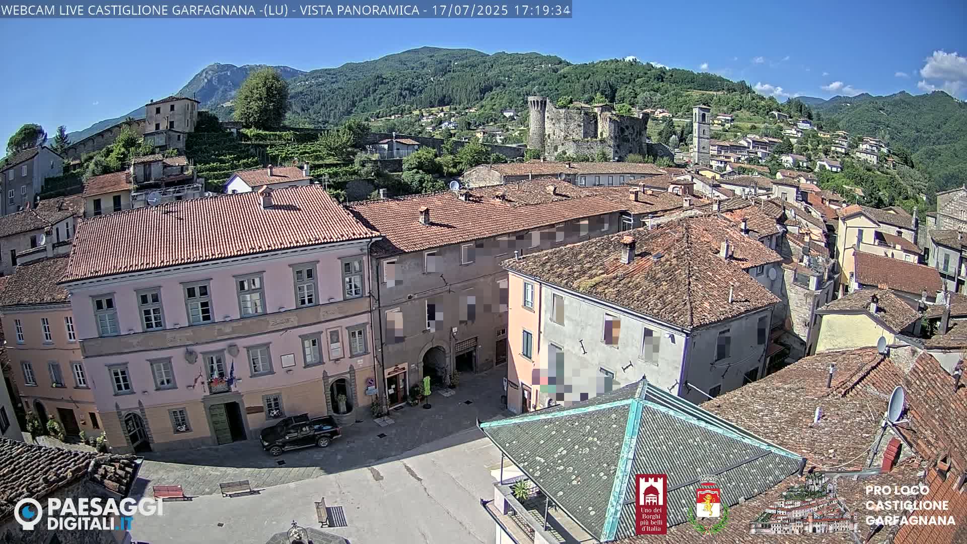Castiglione di Garfagnana Village Skyline Live Cam -  Lucca, Tuscany, Italy