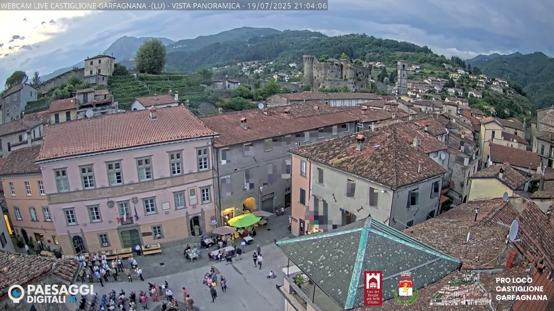 Castiglione di Garfagnana Village Skyline Live Cam -  Lucca, Tuscany, Italy
