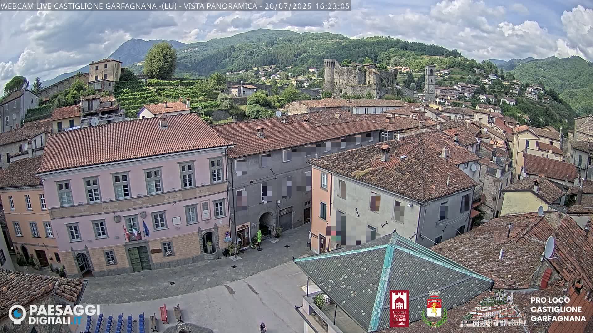 Castiglione di Garfagnana Village Skyline Live Cam -  Lucca, Tuscany, Italy