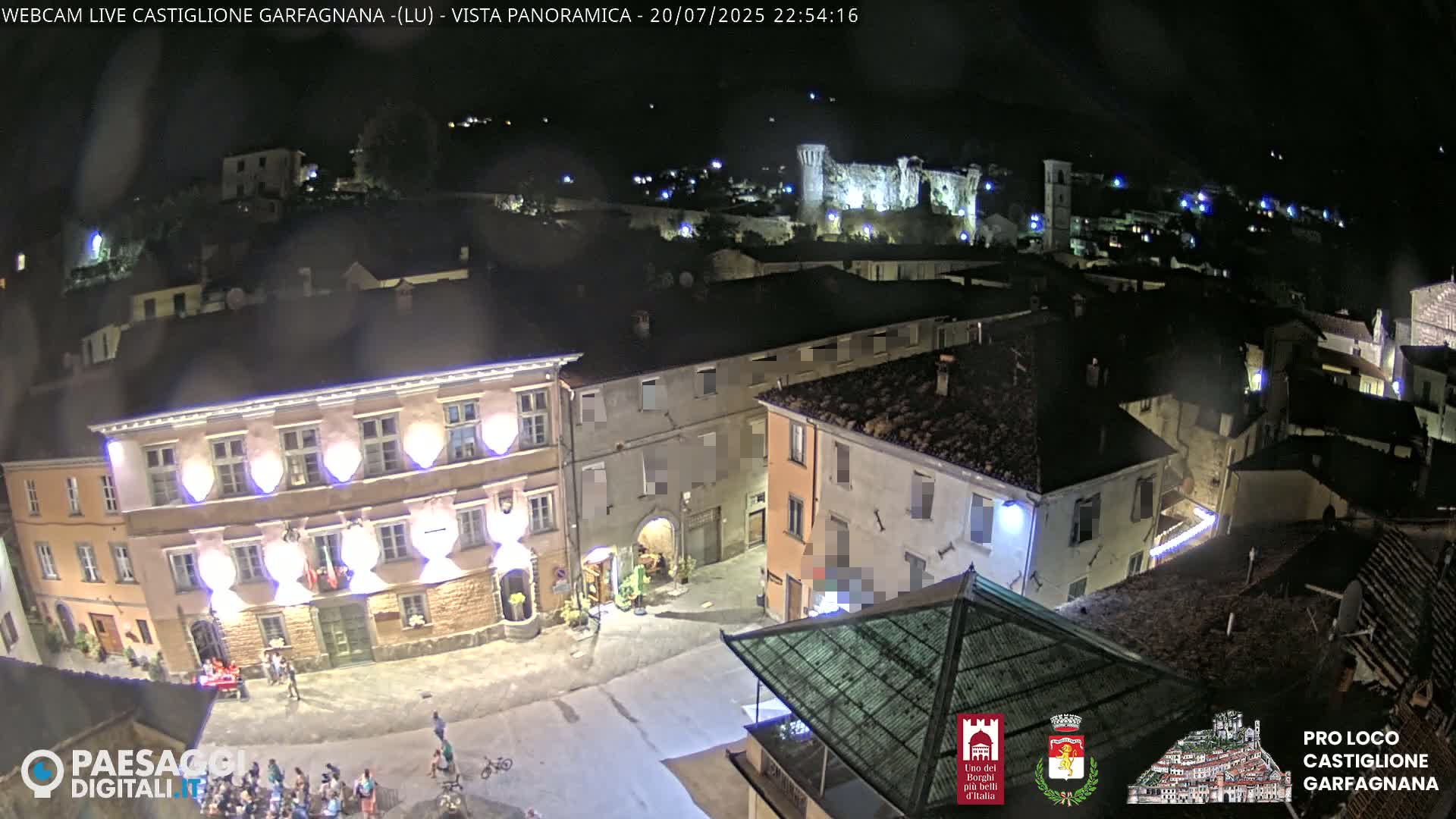Castiglione di Garfagnana Village Skyline Live Cam -  Lucca, Tuscany, Italy