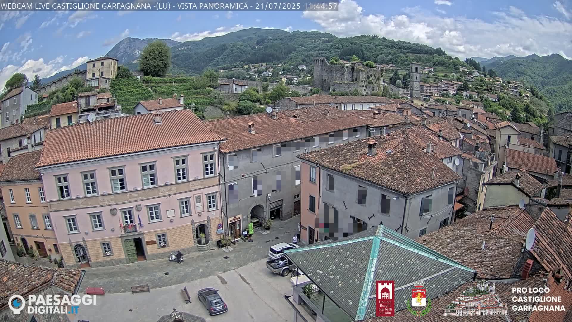 Castiglione di Garfagnana Village Skyline Live Cam -  Lucca, Tuscany, Italy