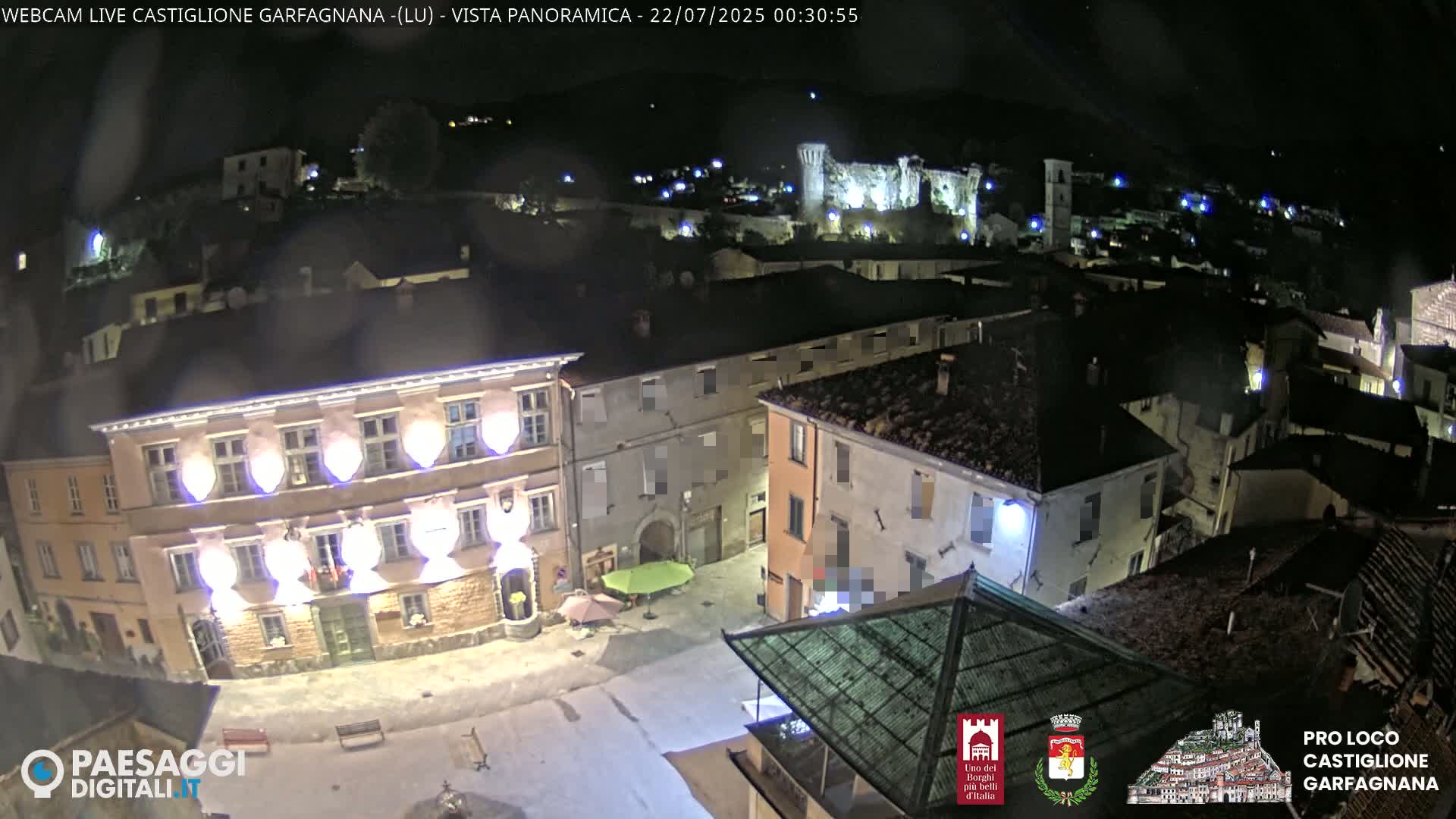 Castiglione di Garfagnana Village Skyline Live Cam -  Lucca, Tuscany, Italy