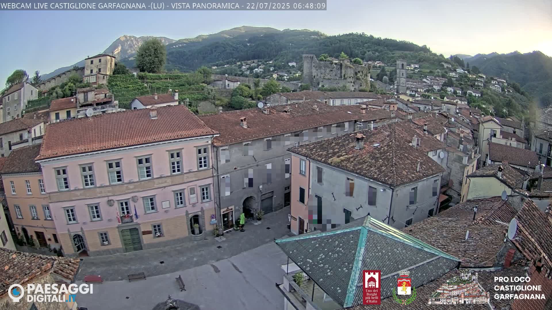 Castiglione di Garfagnana Village Skyline Live Cam -  Lucca, Tuscany, Italy