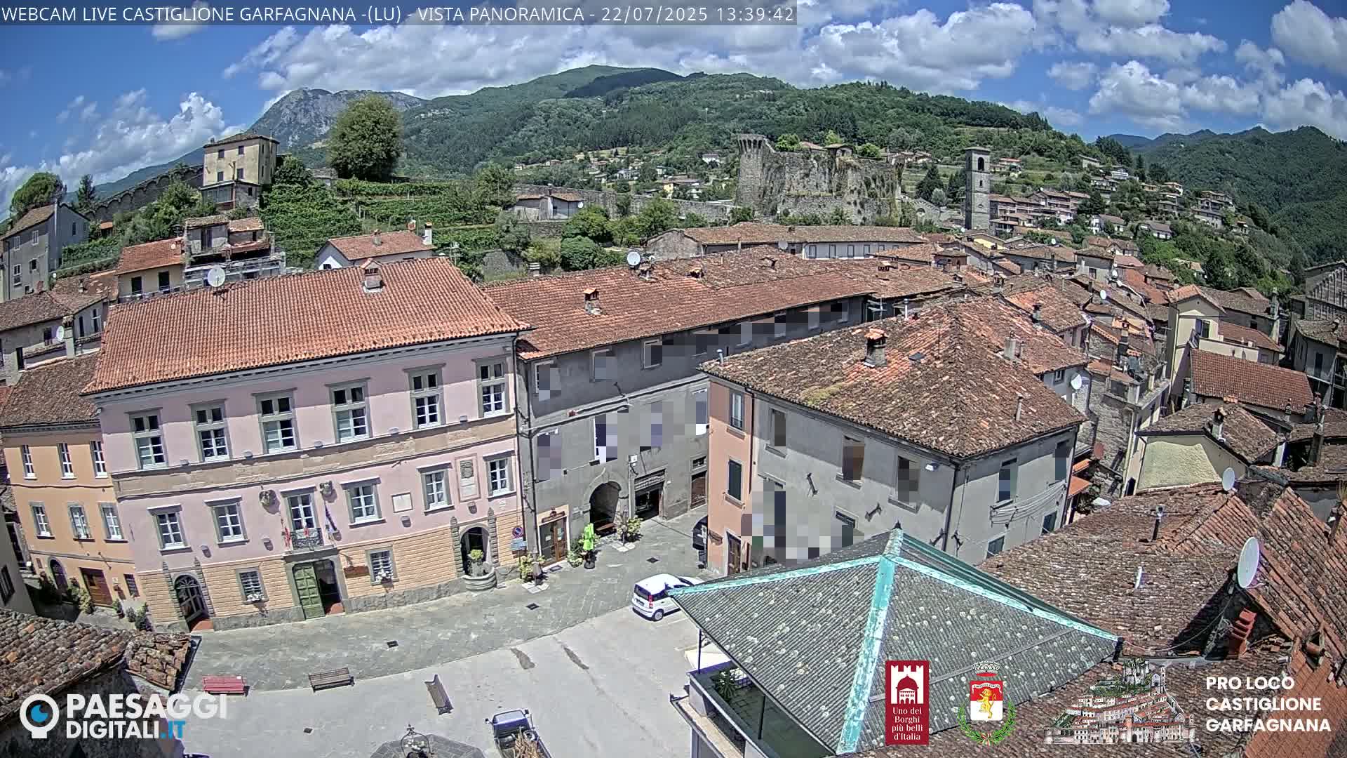 Castiglione di Garfagnana Village Skyline Live Cam -  Lucca, Tuscany, Italy