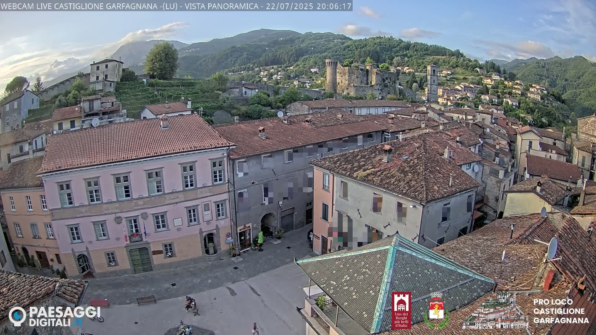Castiglione di Garfagnana Village Skyline Live Cam -  Lucca, Tuscany, Italy