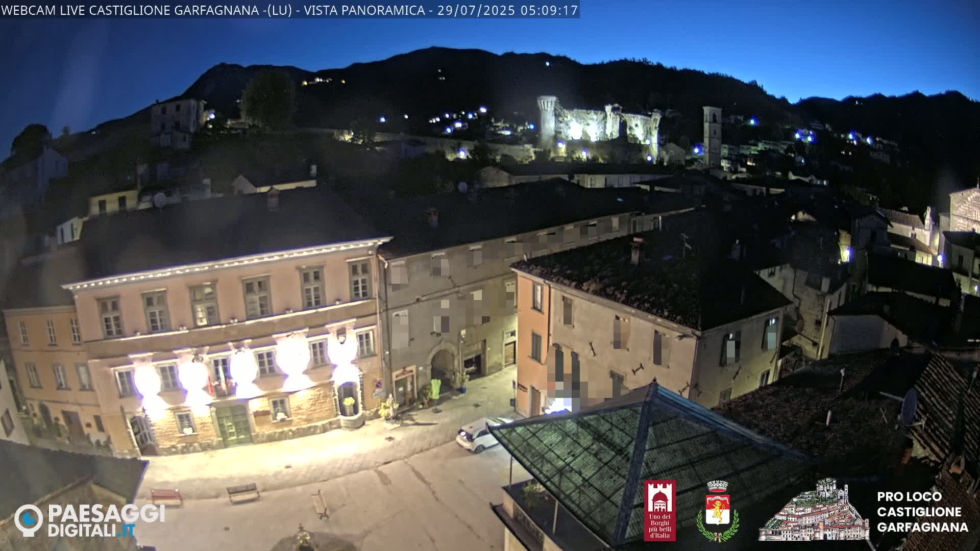 Castiglione di Garfagnana Village Skyline Live Cam -  Lucca, Tuscany, Italy