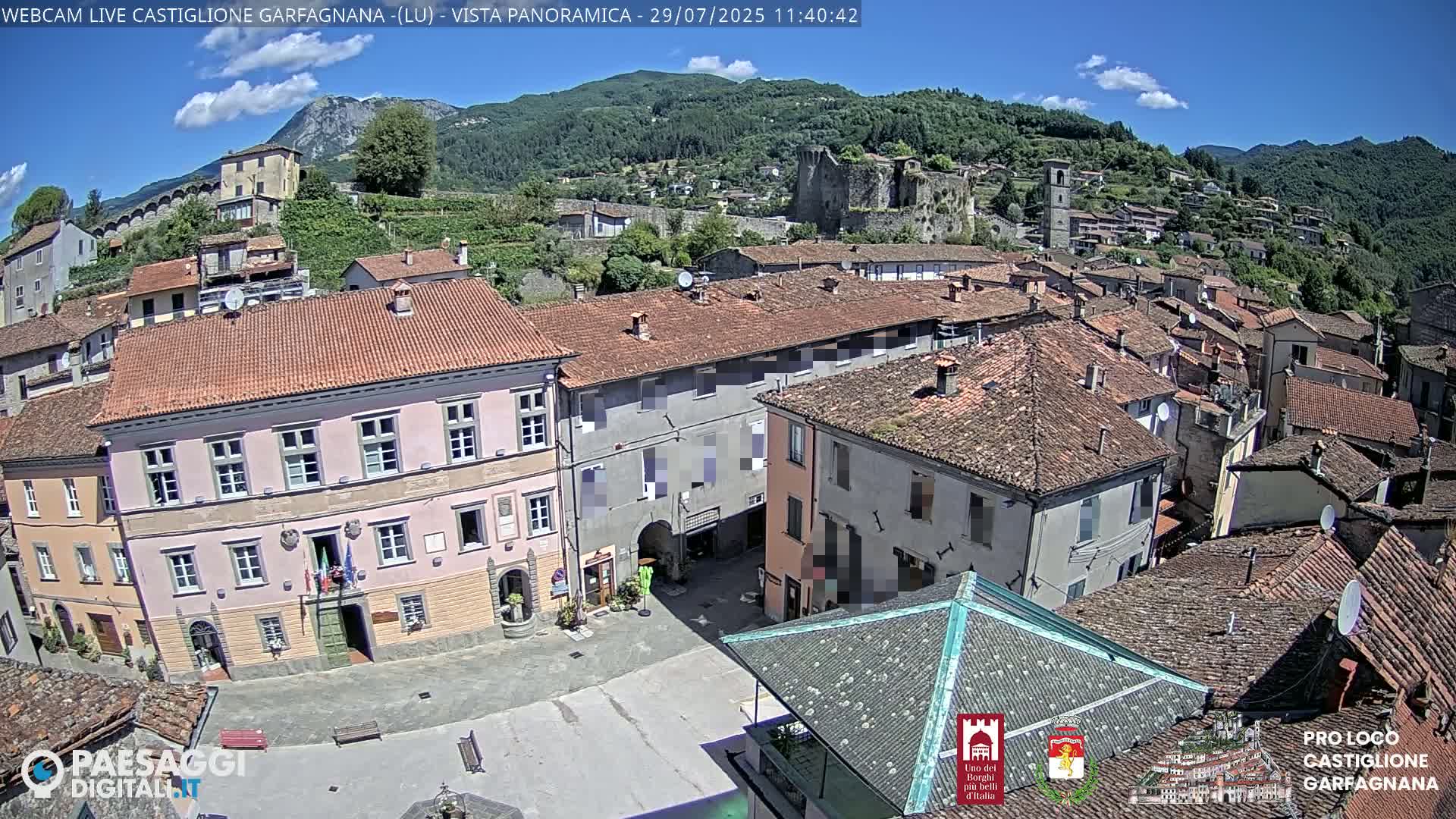 Castiglione di Garfagnana Village Skyline Live Cam -  Lucca, Tuscany, Italy
