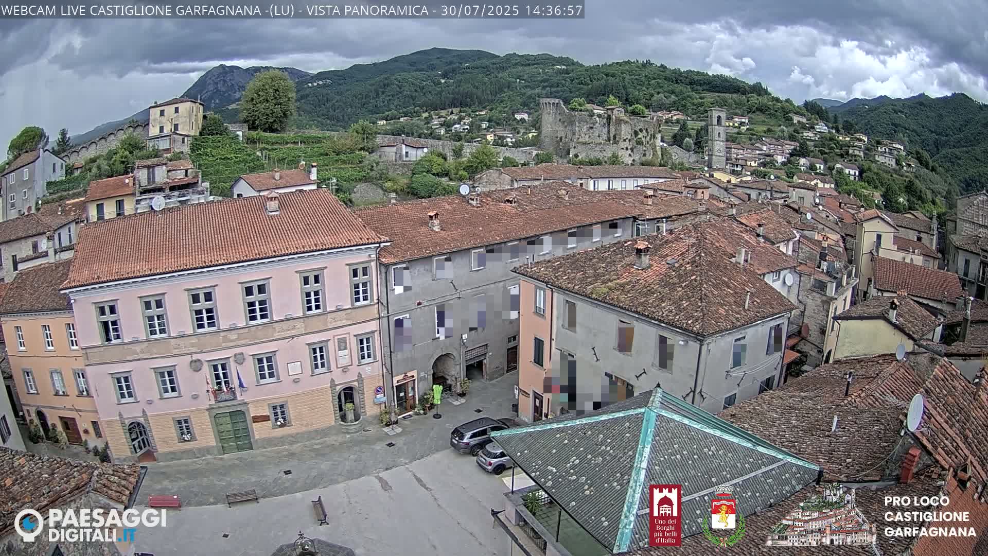 Castiglione di Garfagnana Village Skyline Live Cam -  Lucca, Tuscany, Italy