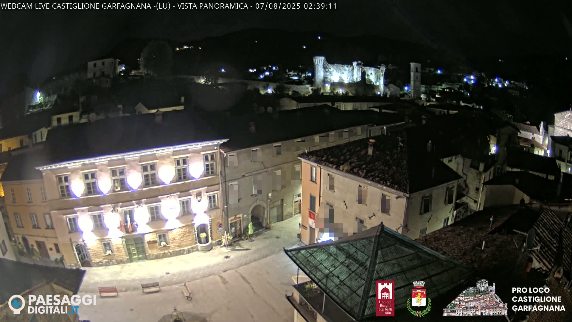 Castiglione di Garfagnana Village Skyline Live Cam -  Lucca, Tuscany, Italy