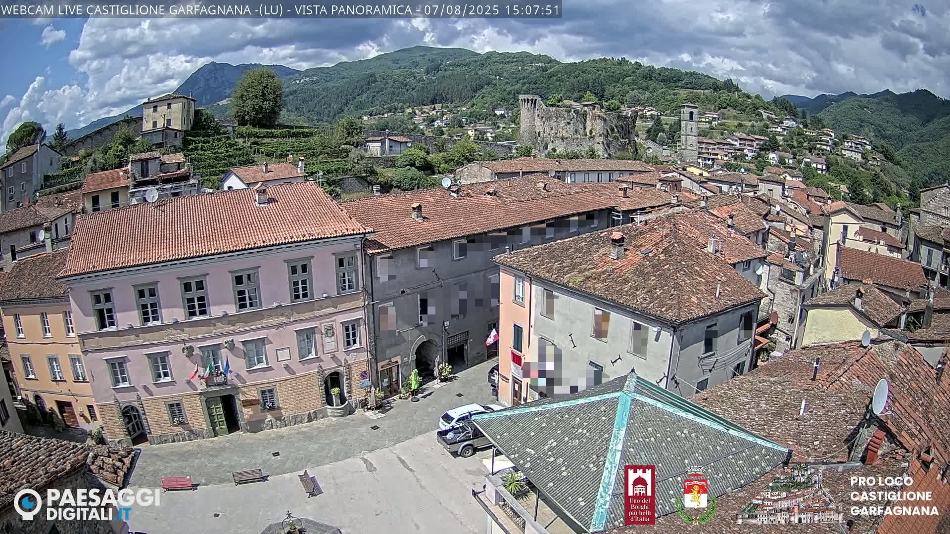 Castiglione di Garfagnana Village Skyline Live Cam -  Lucca, Tuscany, Italy