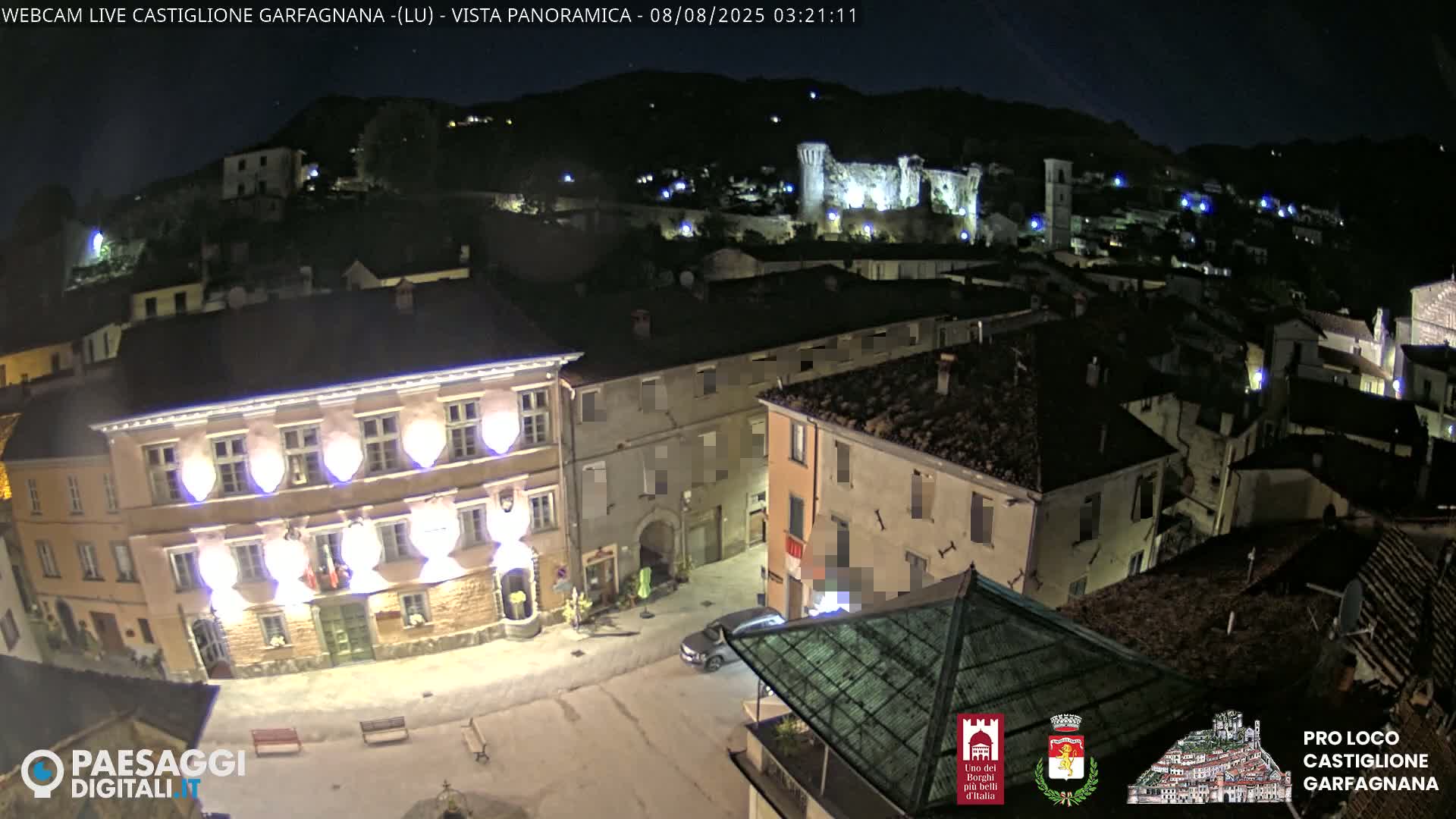 Castiglione di Garfagnana Village Skyline Live Cam -  Lucca, Tuscany, Italy