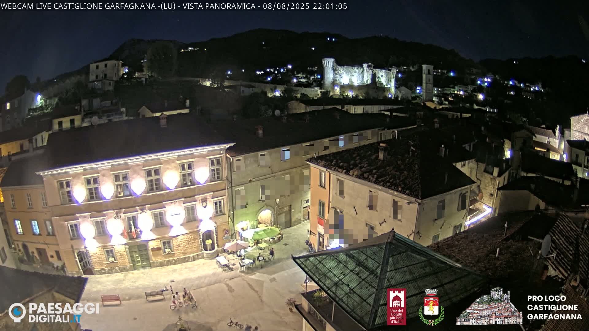 Castiglione di Garfagnana Village Skyline Live Cam -  Lucca, Tuscany, Italy