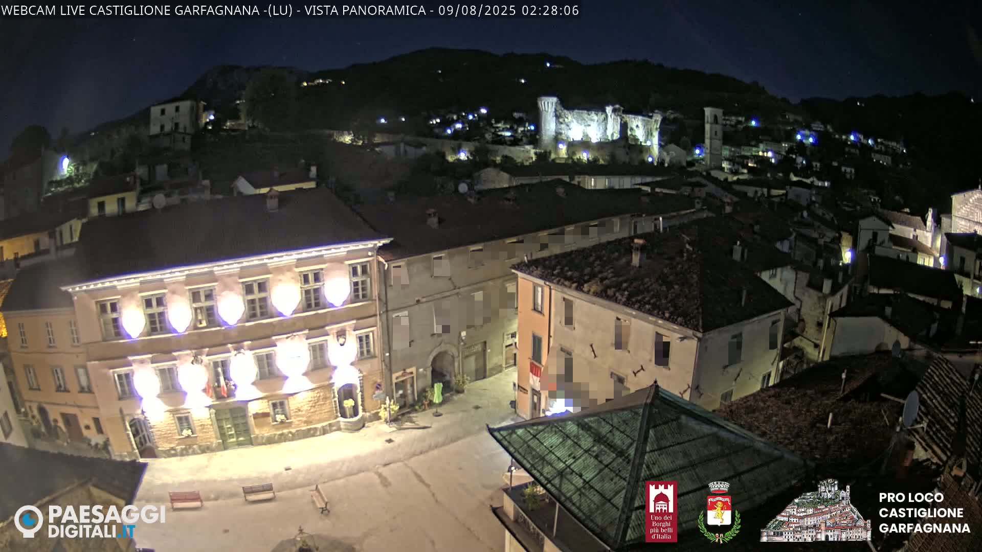 Castiglione di Garfagnana Village Skyline Live Cam -  Lucca, Tuscany, Italy