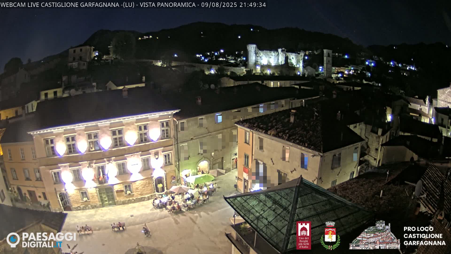 Castiglione di Garfagnana Village Skyline Live Cam -  Lucca, Tuscany, Italy