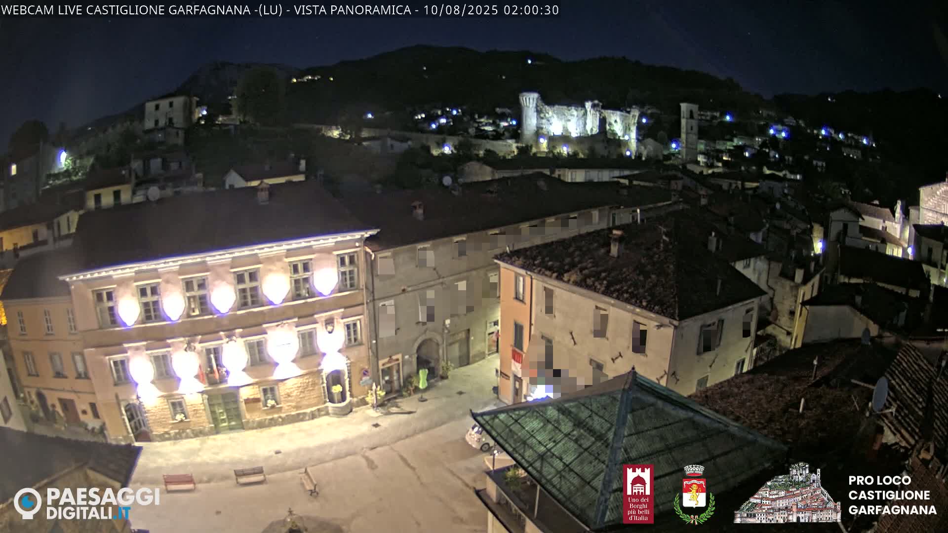 Castiglione di Garfagnana Village Skyline Live Cam -  Lucca, Tuscany, Italy