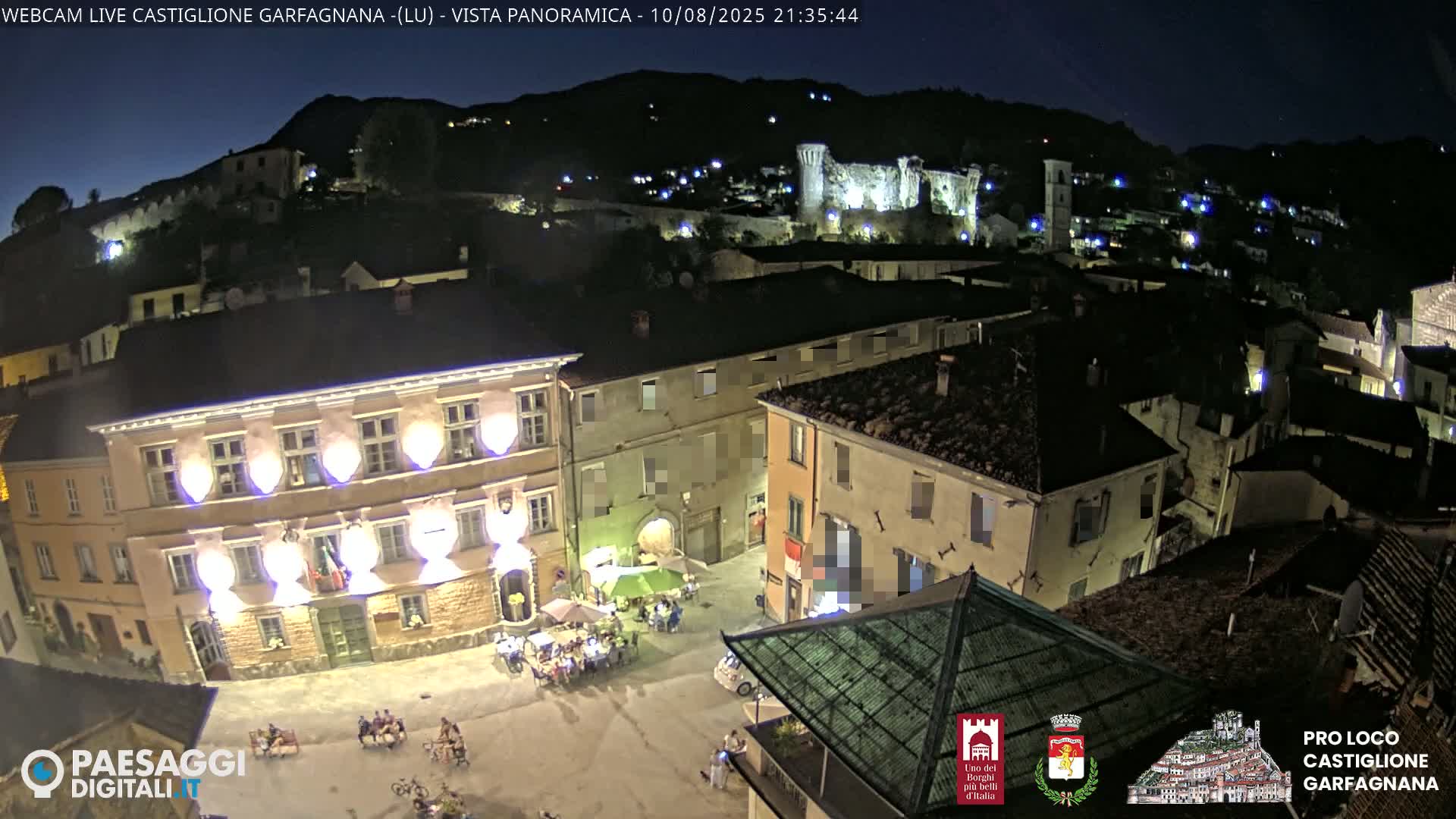 Castiglione di Garfagnana Village Skyline Live Cam -  Lucca, Tuscany, Italy