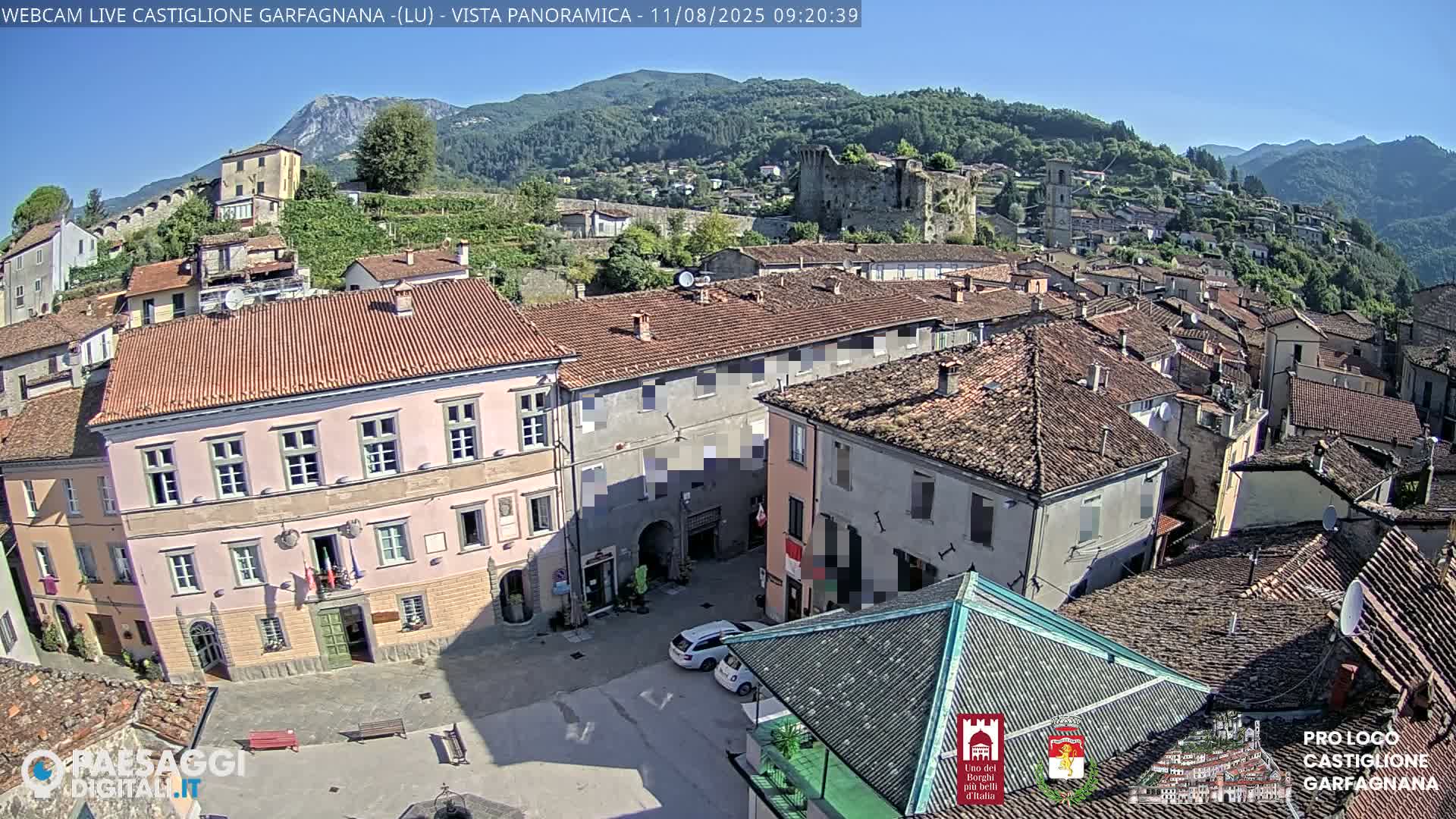 Castiglione di Garfagnana Village Skyline Live Cam -  Lucca, Tuscany, Italy