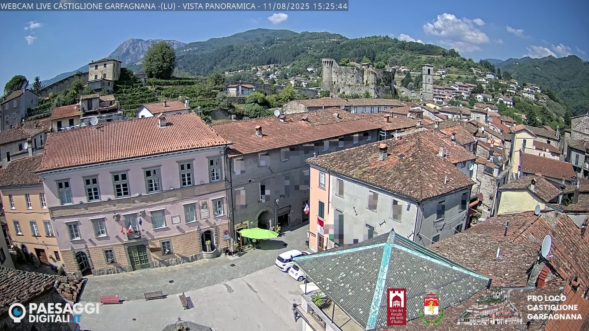 Castiglione di Garfagnana Village Skyline Live Cam -  Lucca, Tuscany, Italy