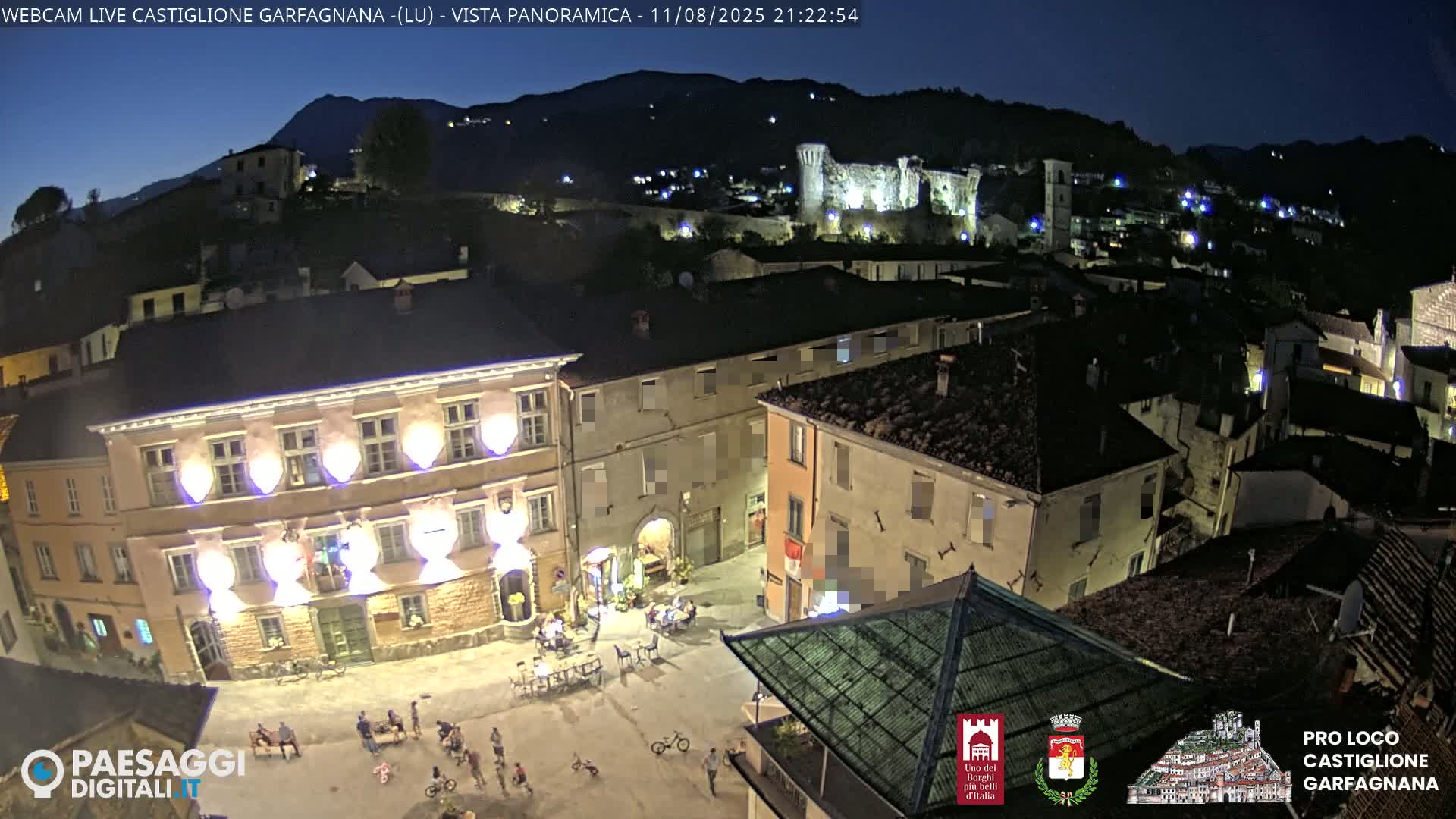 Castiglione di Garfagnana Village Skyline Live Cam -  Lucca, Tuscany, Italy