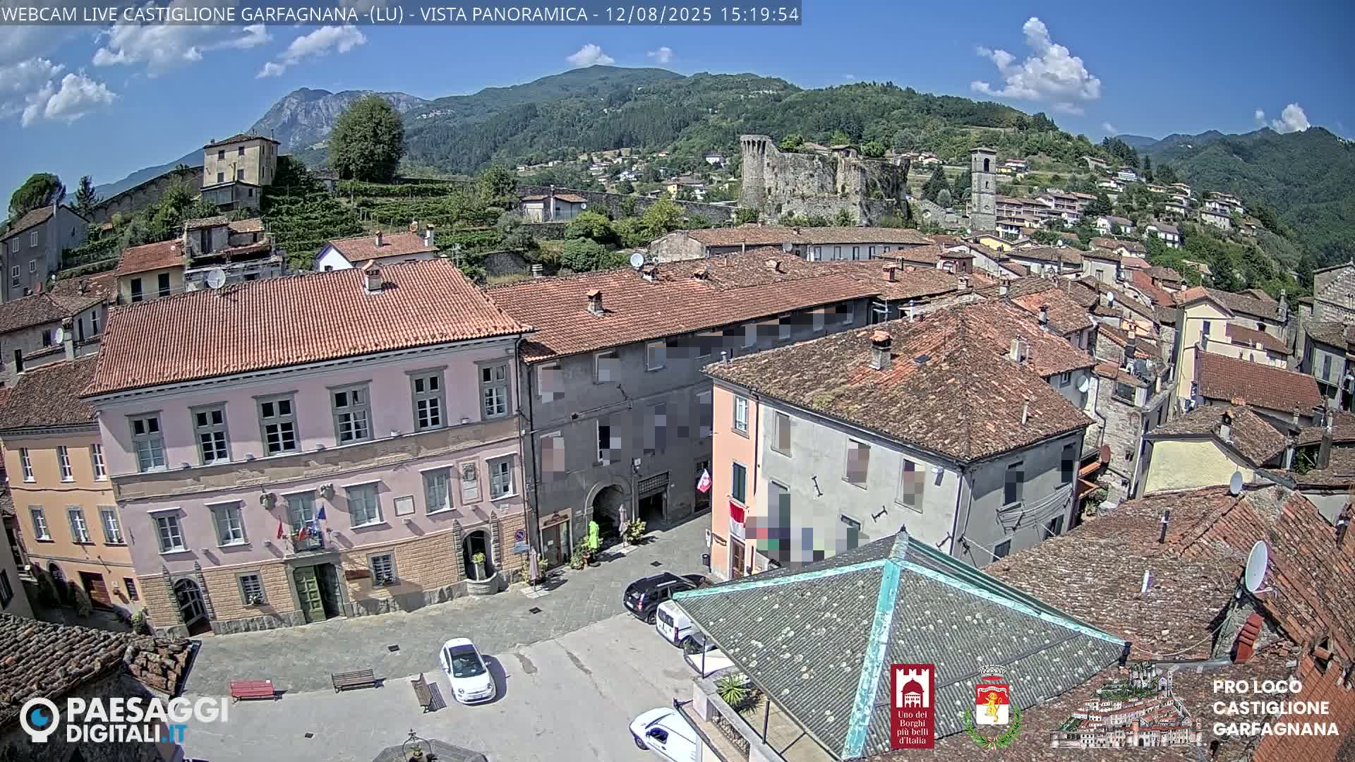 Castiglione di Garfagnana Village Skyline Live Cam -  Lucca, Tuscany, Italy