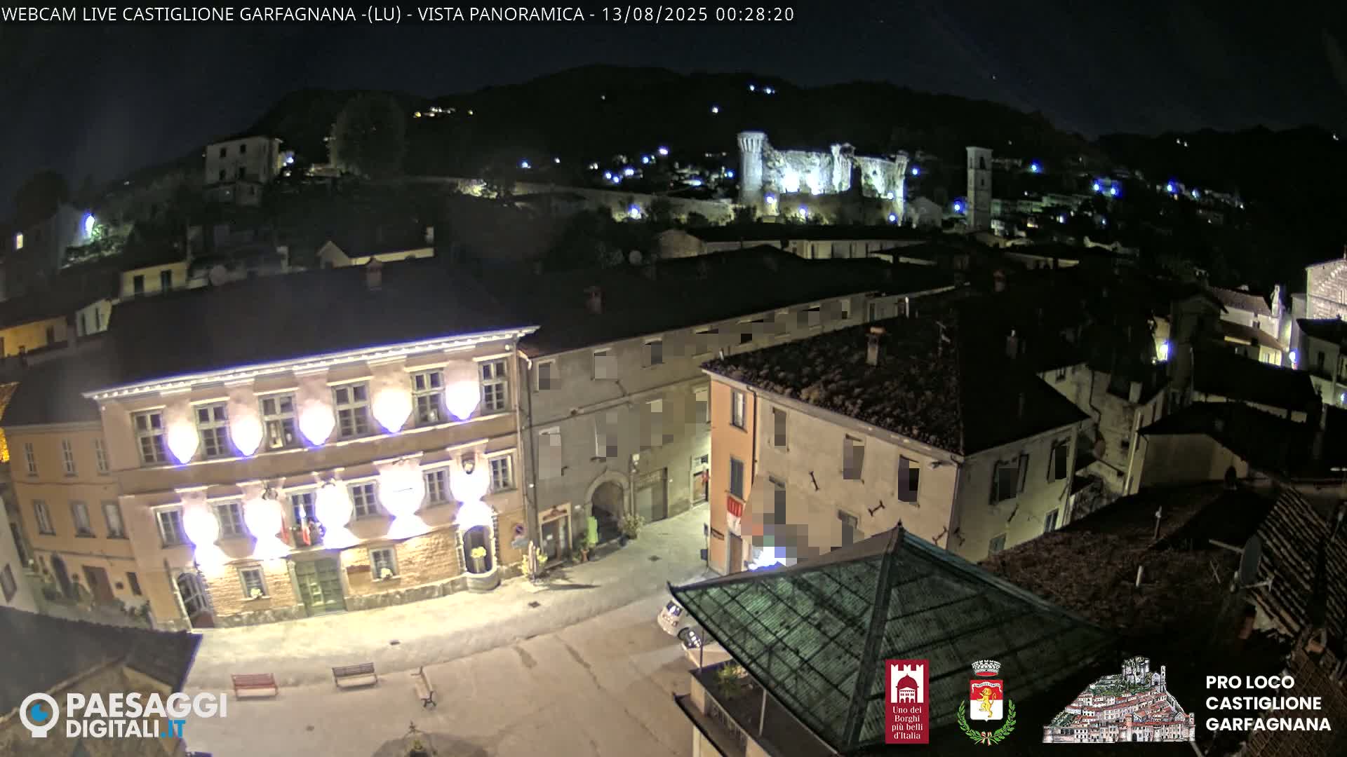 Castiglione di Garfagnana Village Skyline Live Cam -  Lucca, Tuscany, Italy