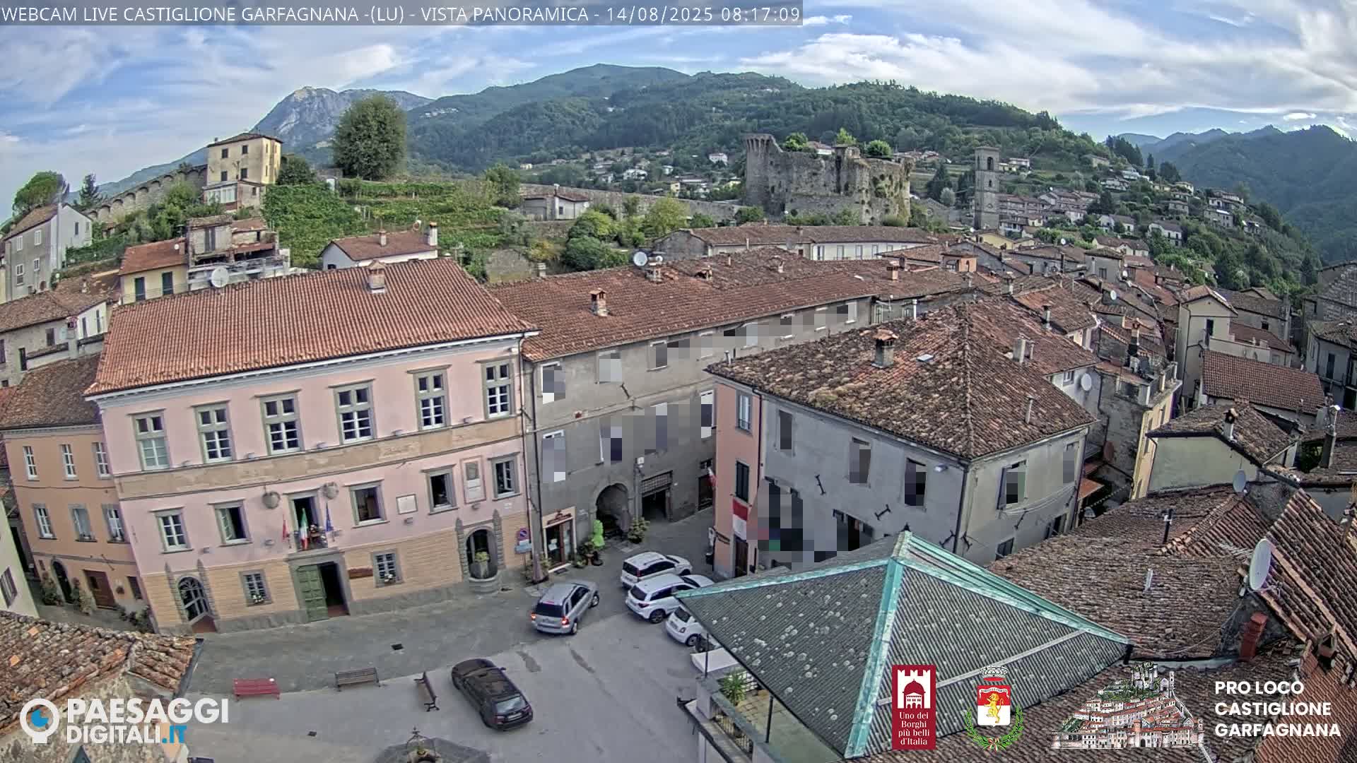 Castiglione di Garfagnana Village Skyline Live Cam -  Lucca, Tuscany, Italy