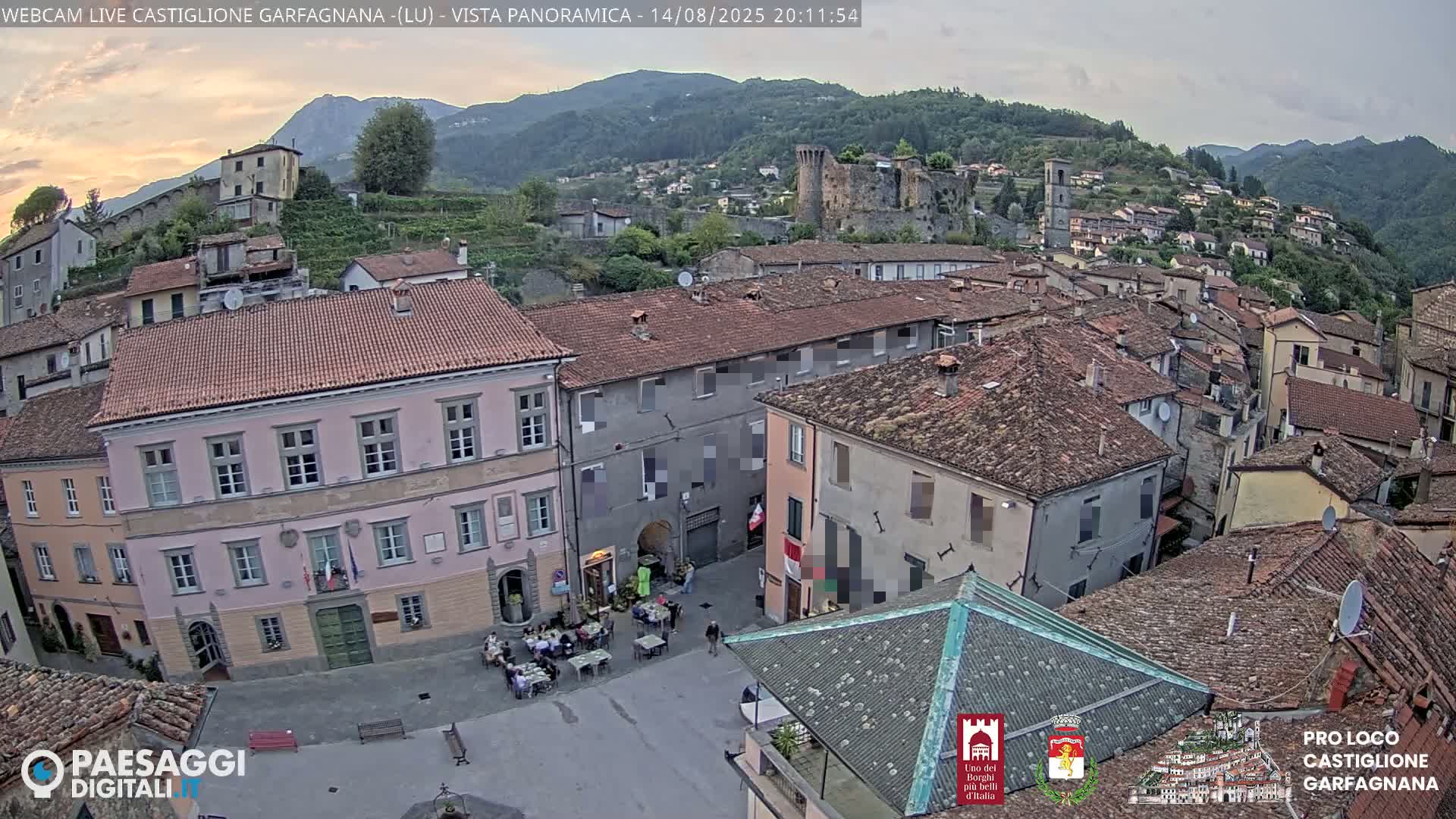Castiglione di Garfagnana Village Skyline Live Cam -  Lucca, Tuscany, Italy