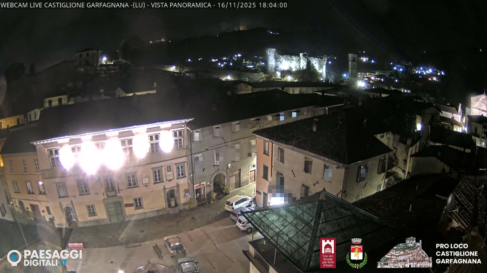 Castiglione di Garfagnana Village Skyline Live Cam -  Lucca, Tuscany, Italy