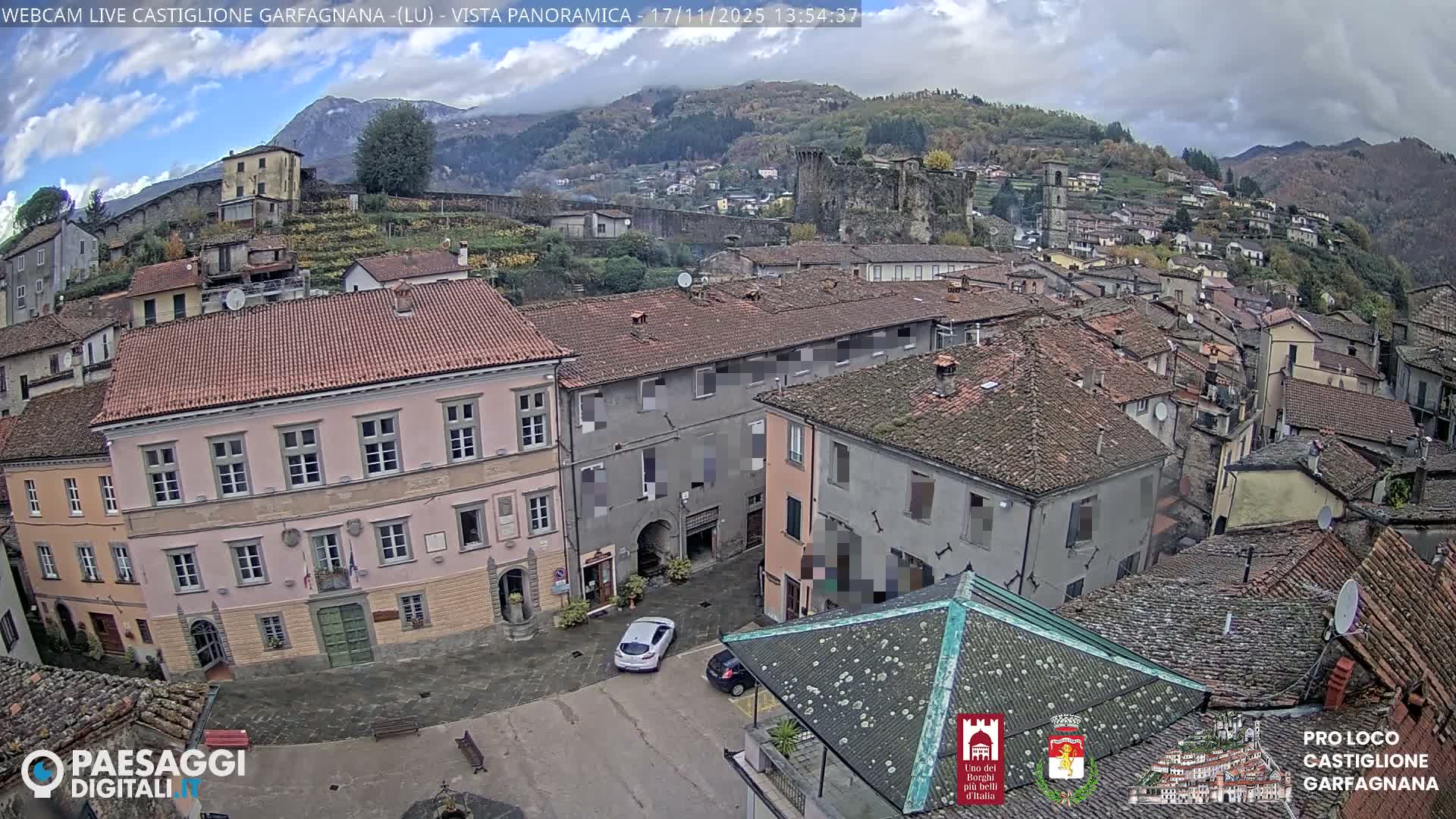 Castiglione di Garfagnana Village Skyline Live Cam -  Lucca, Tuscany, Italy