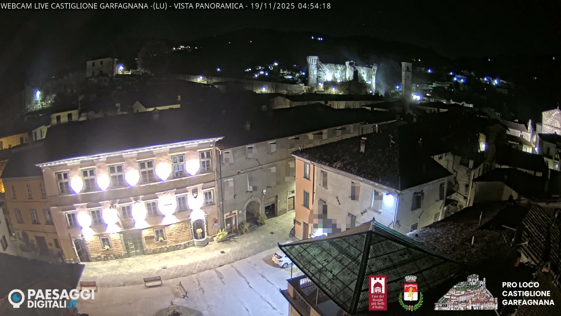 Castiglione di Garfagnana Village Skyline Live Cam -  Lucca, Tuscany, Italy